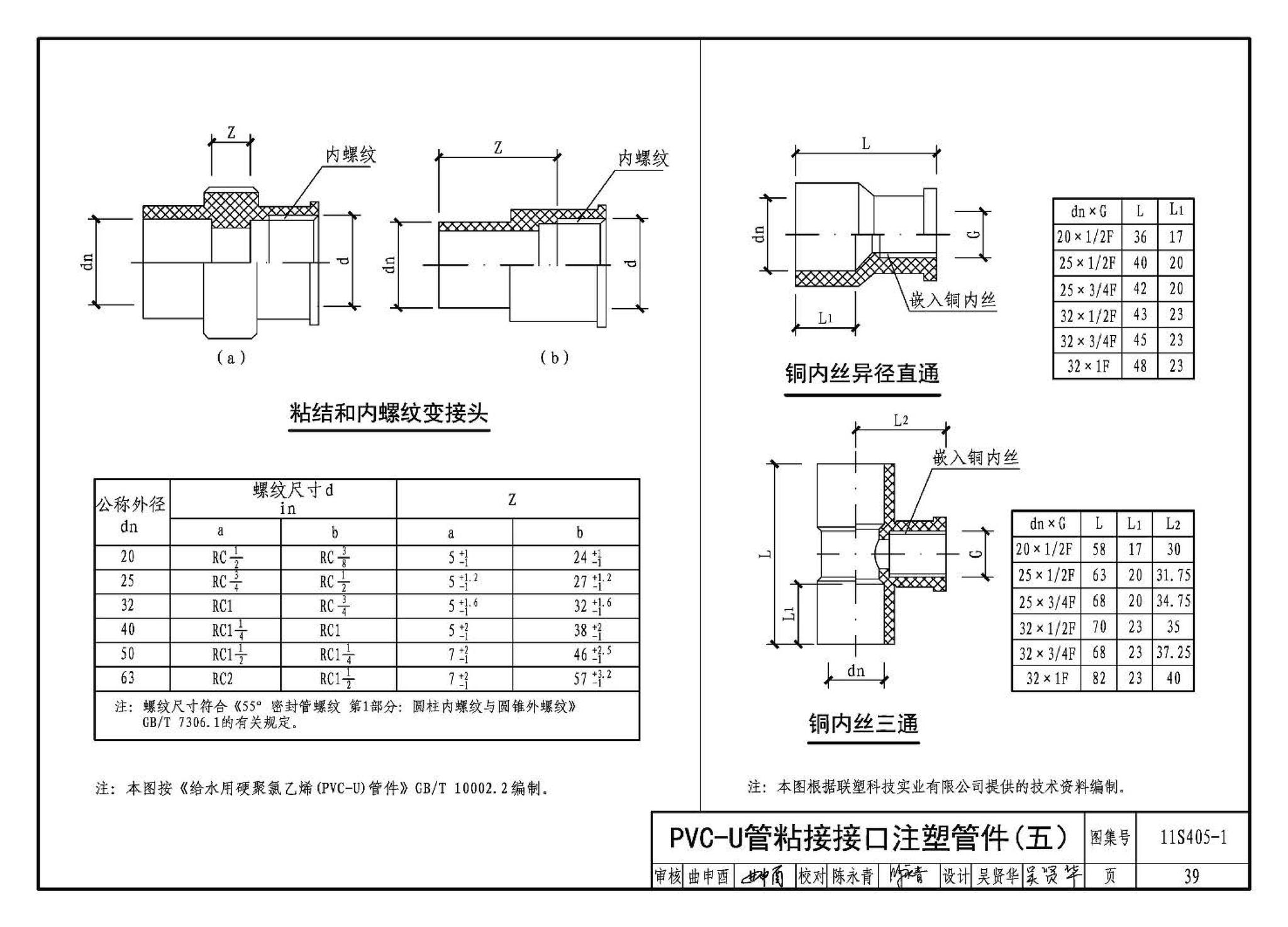 11S405-1～4--建筑给水塑料管道安装