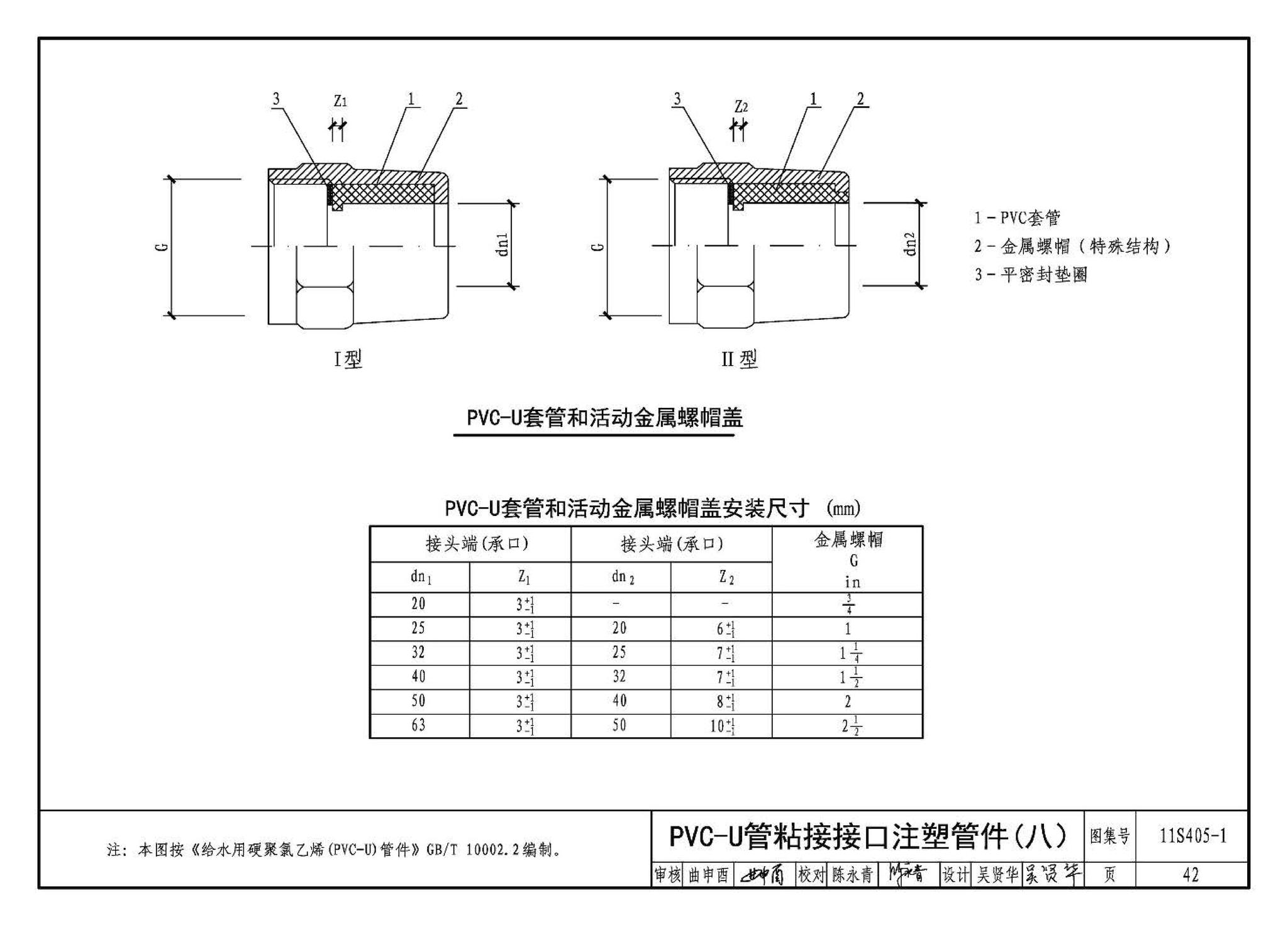 11S405-1～4--建筑给水塑料管道安装