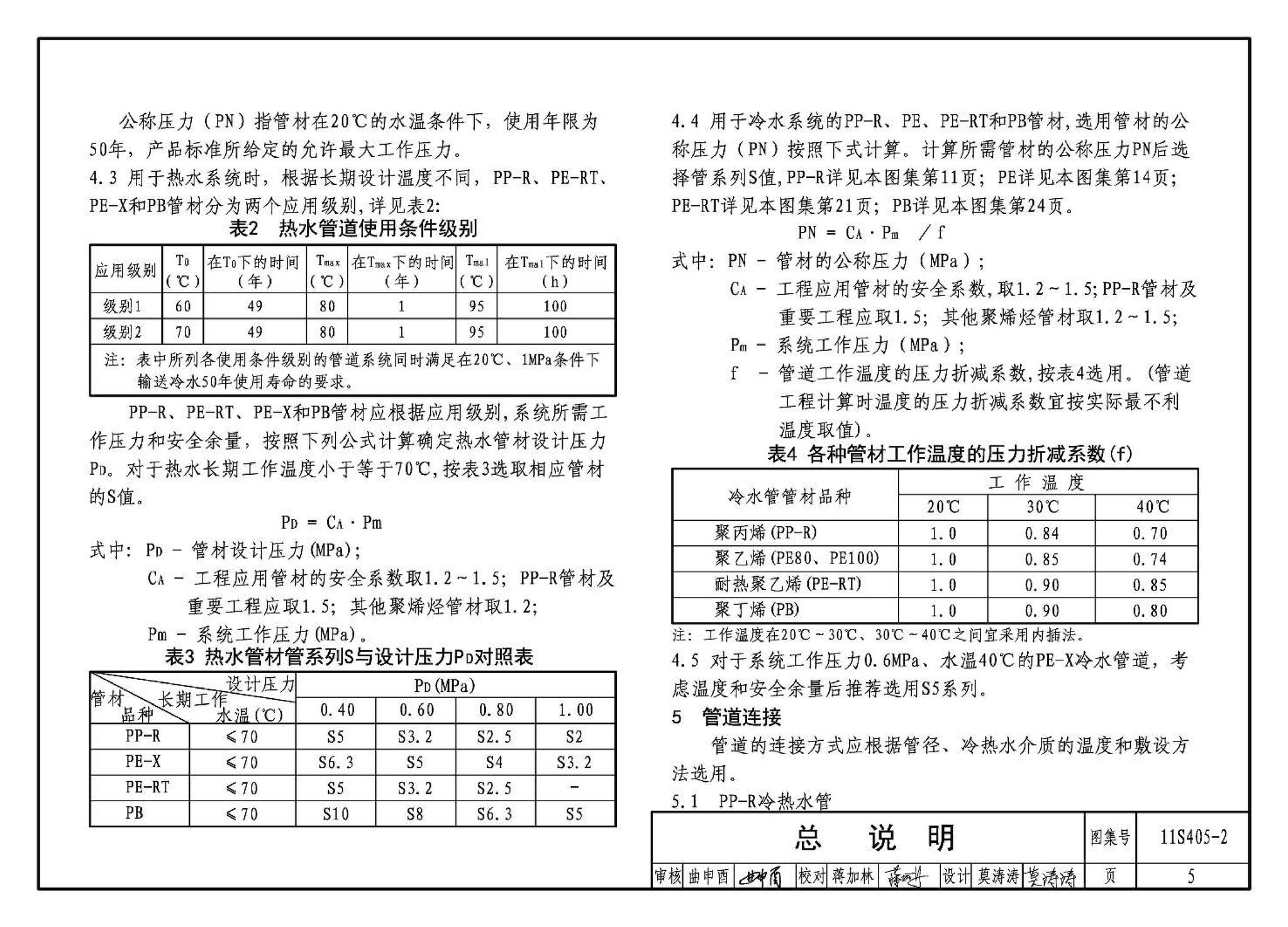 11S405-1～4--建筑给水塑料管道安装