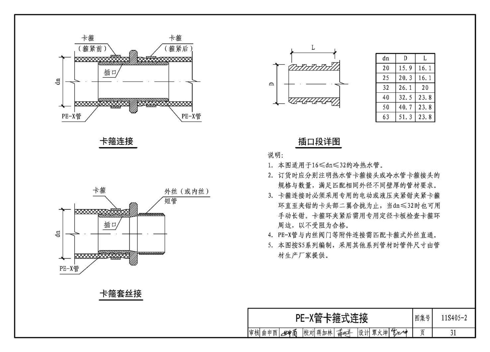 11S405-1～4--建筑给水塑料管道安装