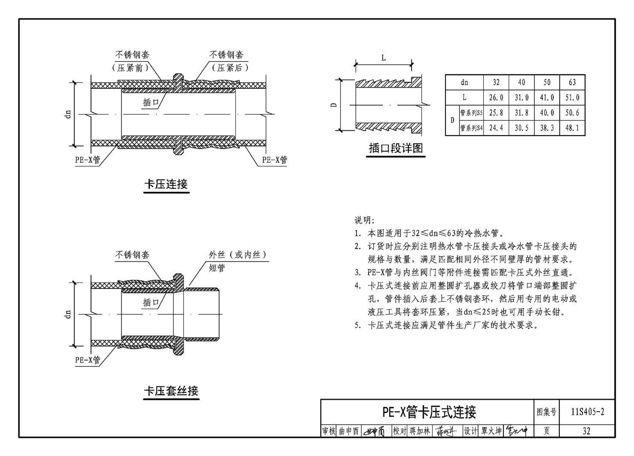 11S405-1～4--建筑给水塑料管道安装