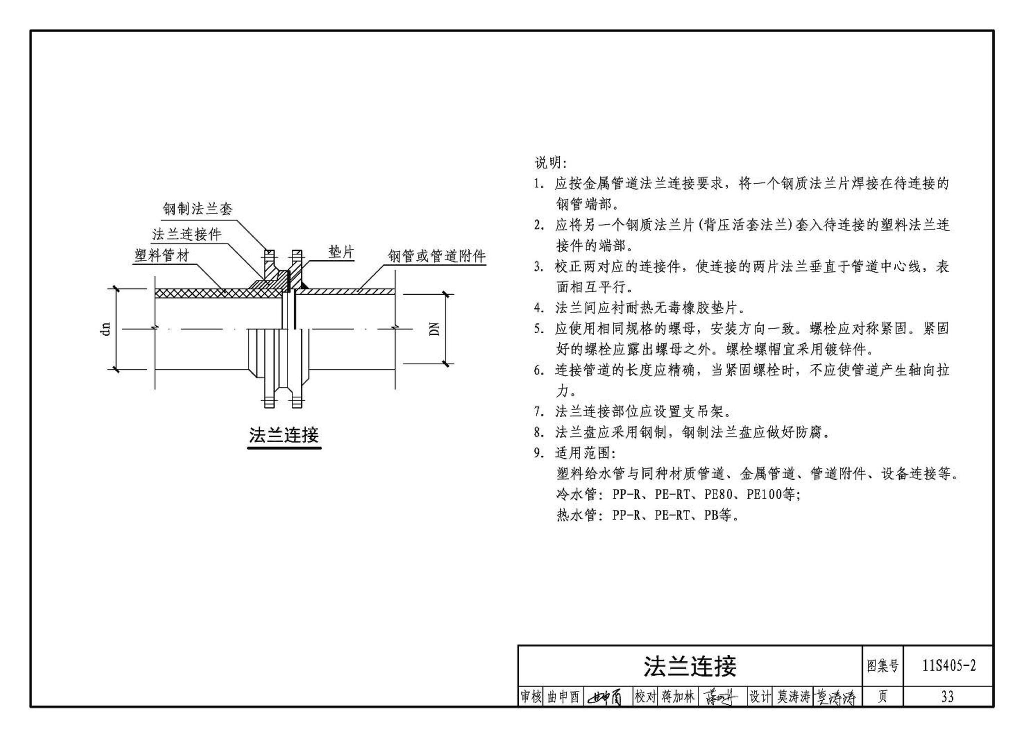 11S405-1～4--建筑给水塑料管道安装