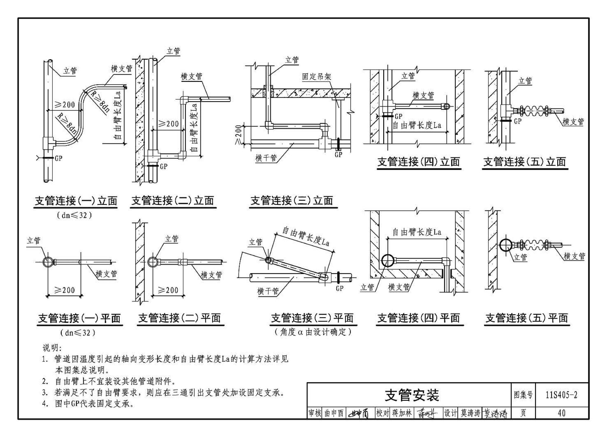 11S405-1～4--建筑给水塑料管道安装