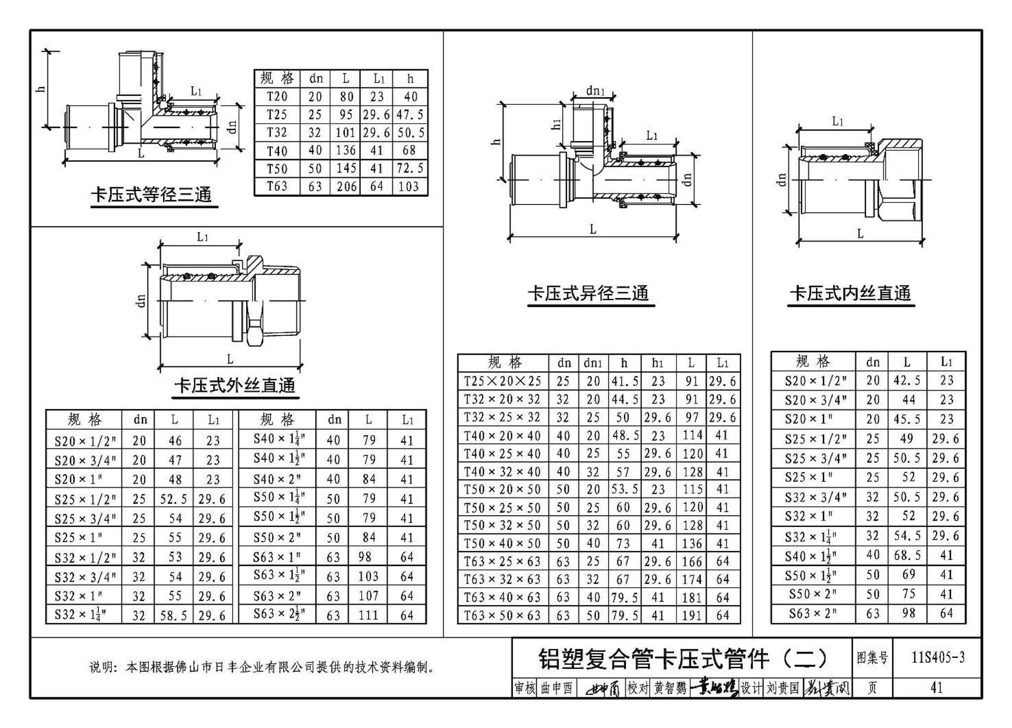 11S405-1～4--建筑给水塑料管道安装