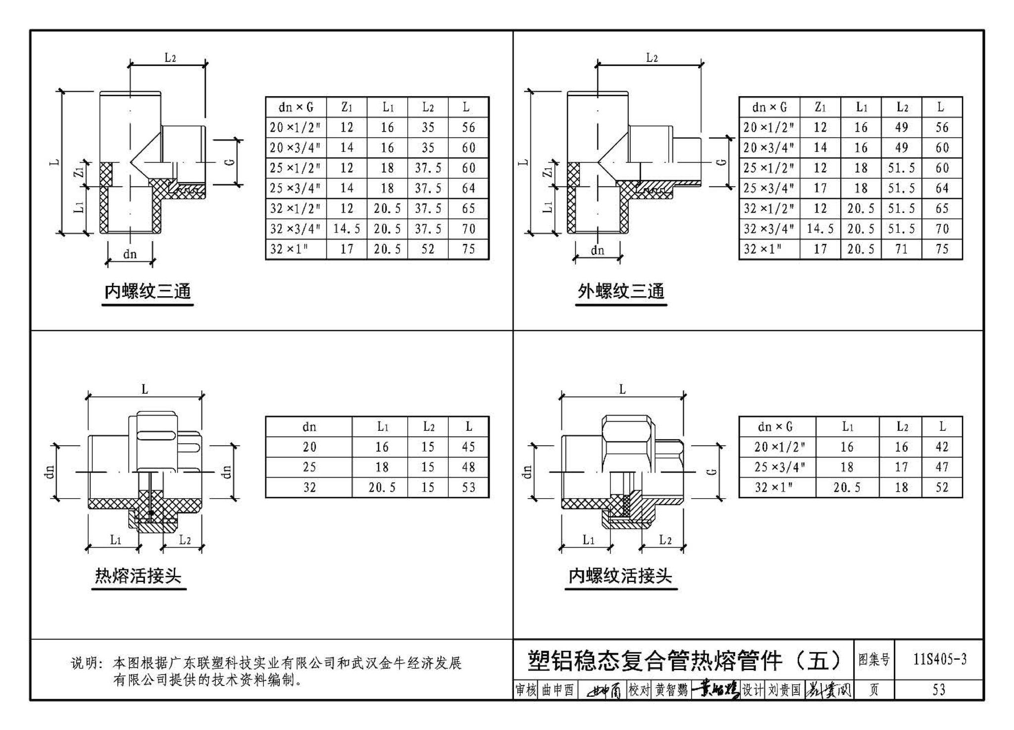 11S405-1～4--建筑给水塑料管道安装