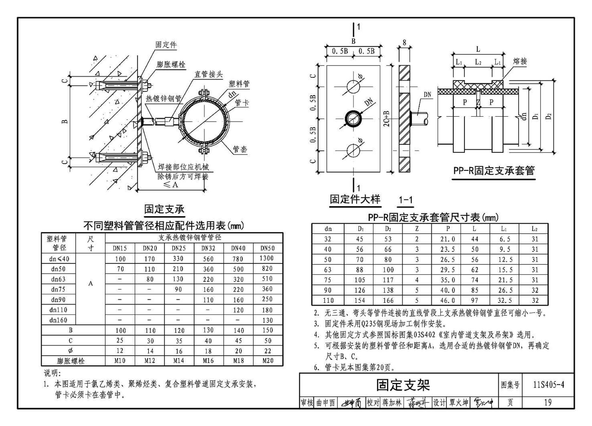 11S405-1～4--建筑给水塑料管道安装