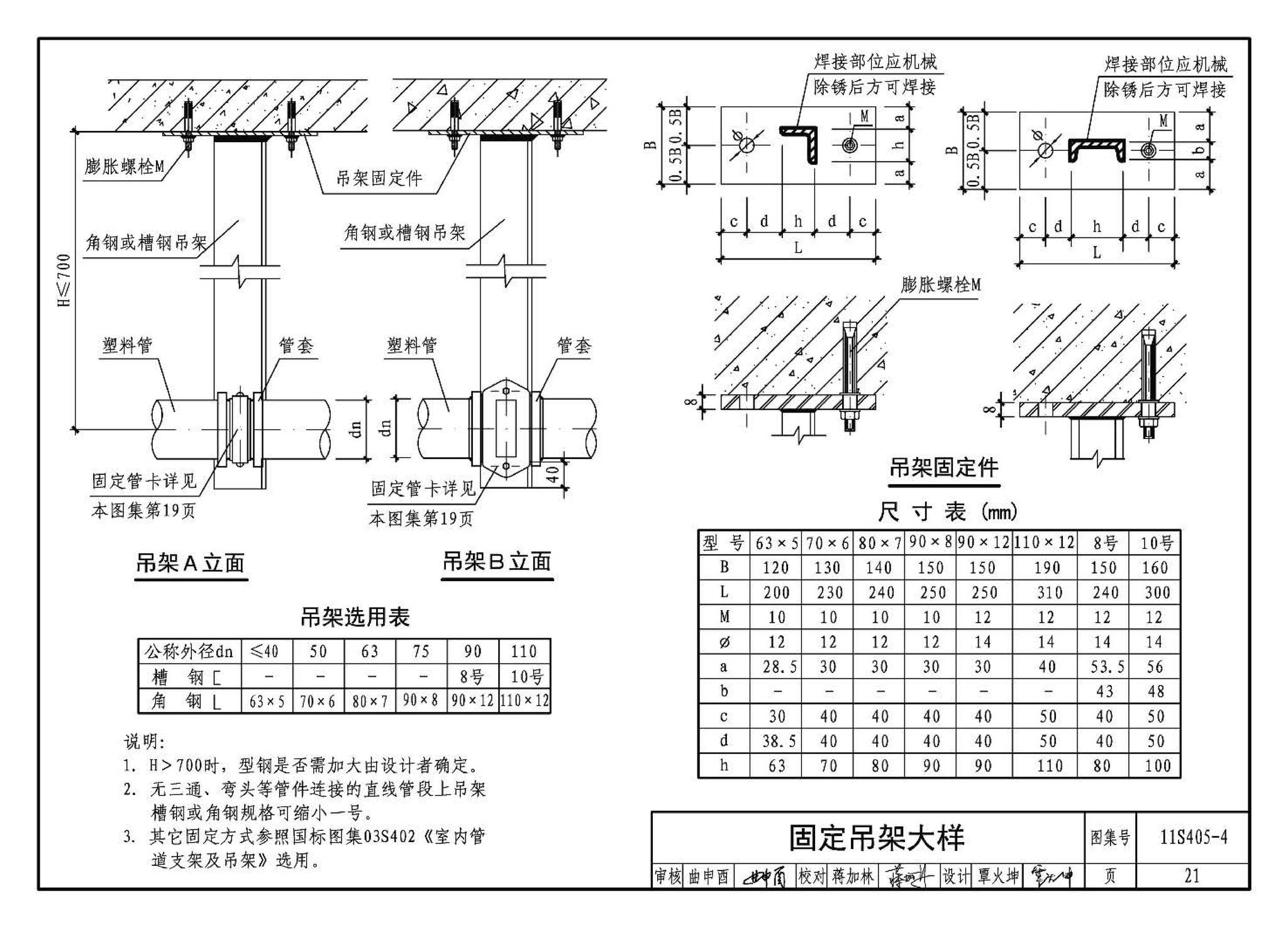 11S405-1～4--建筑给水塑料管道安装