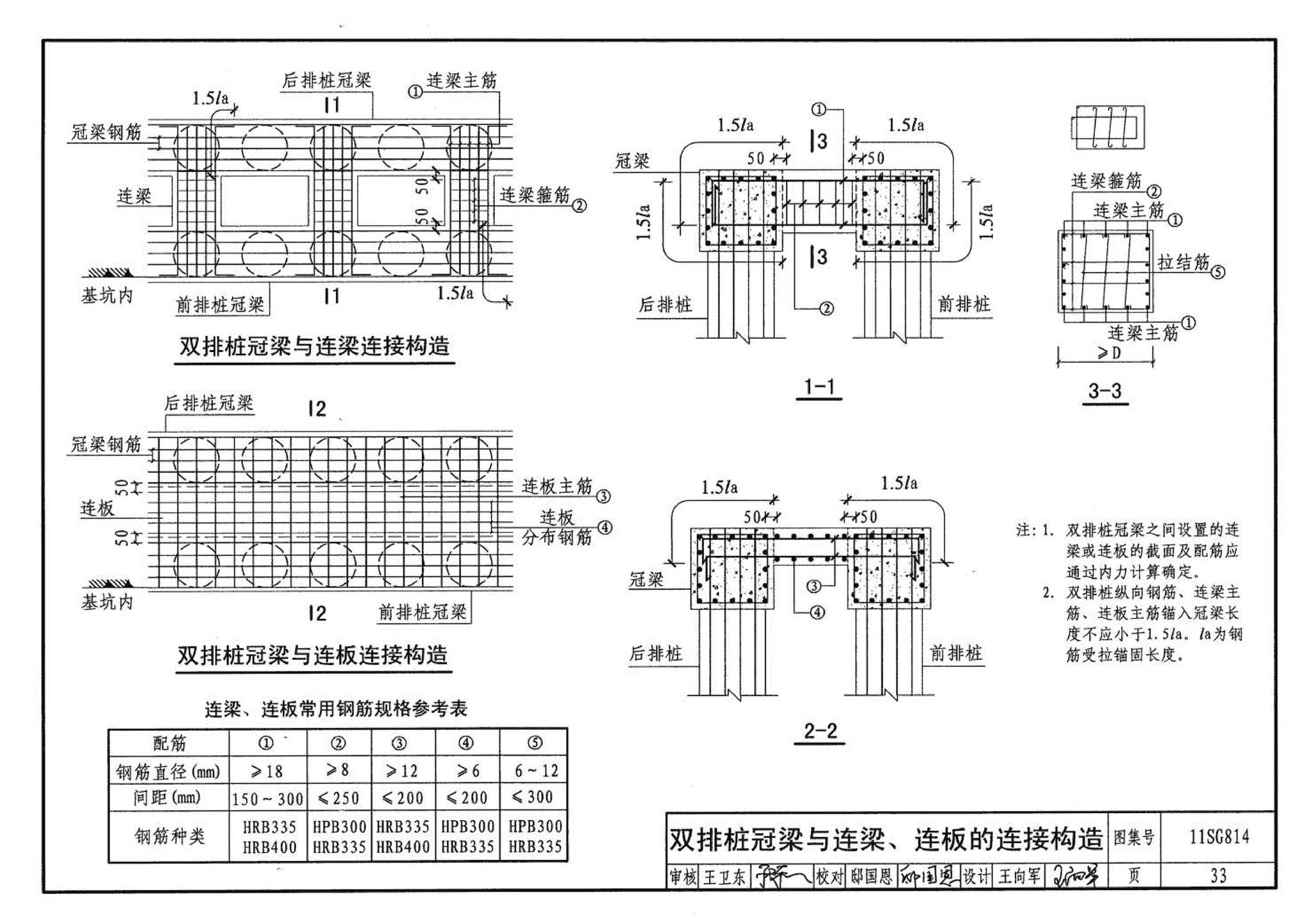 11SG814--建筑基坑支护结构构造