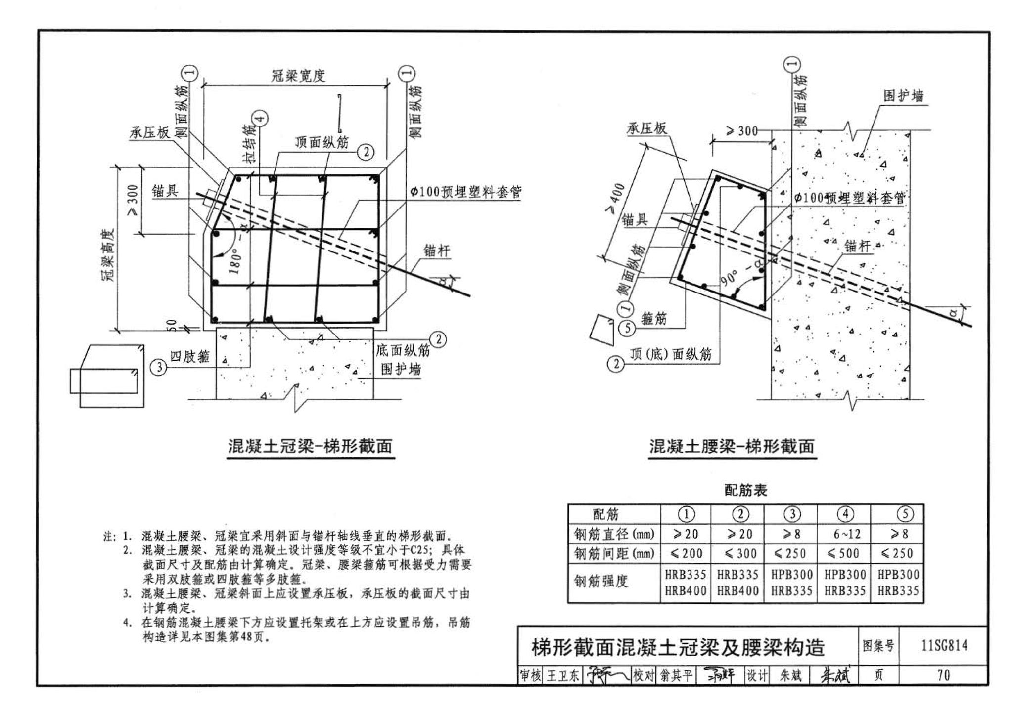 11SG814--建筑基坑支护结构构造