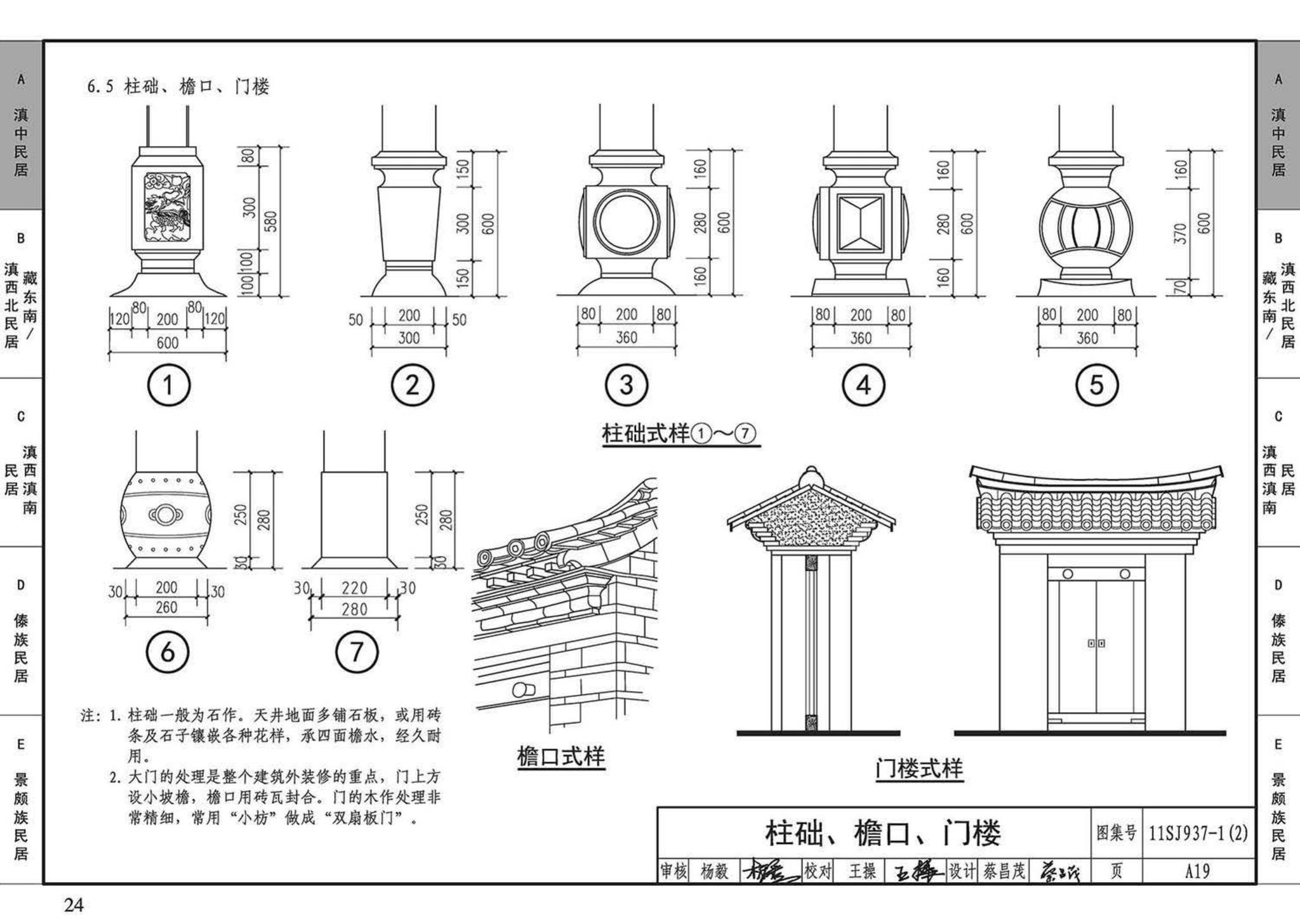 11SJ937-1（2）--不同地域特色传统村镇住宅图集（中）