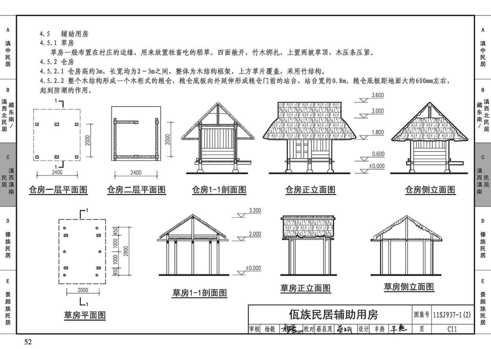 11SJ937-1（2）--不同地域特色传统村镇住宅图集（中）