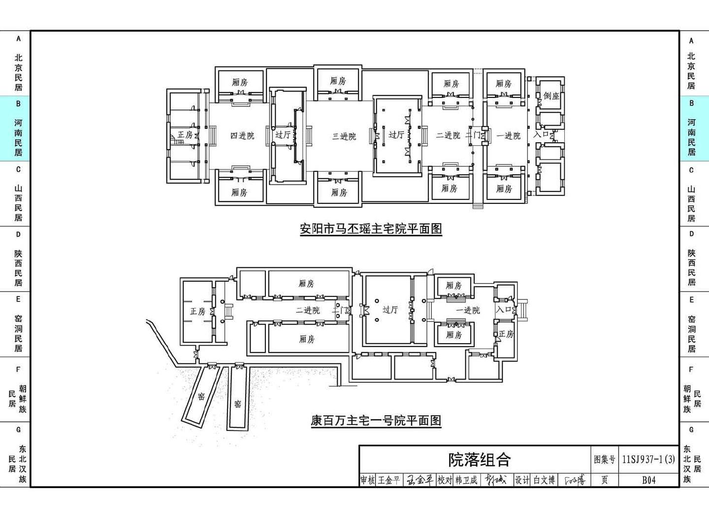 11SJ937-1（3）--不同地域特色传统村镇住宅图集（下）