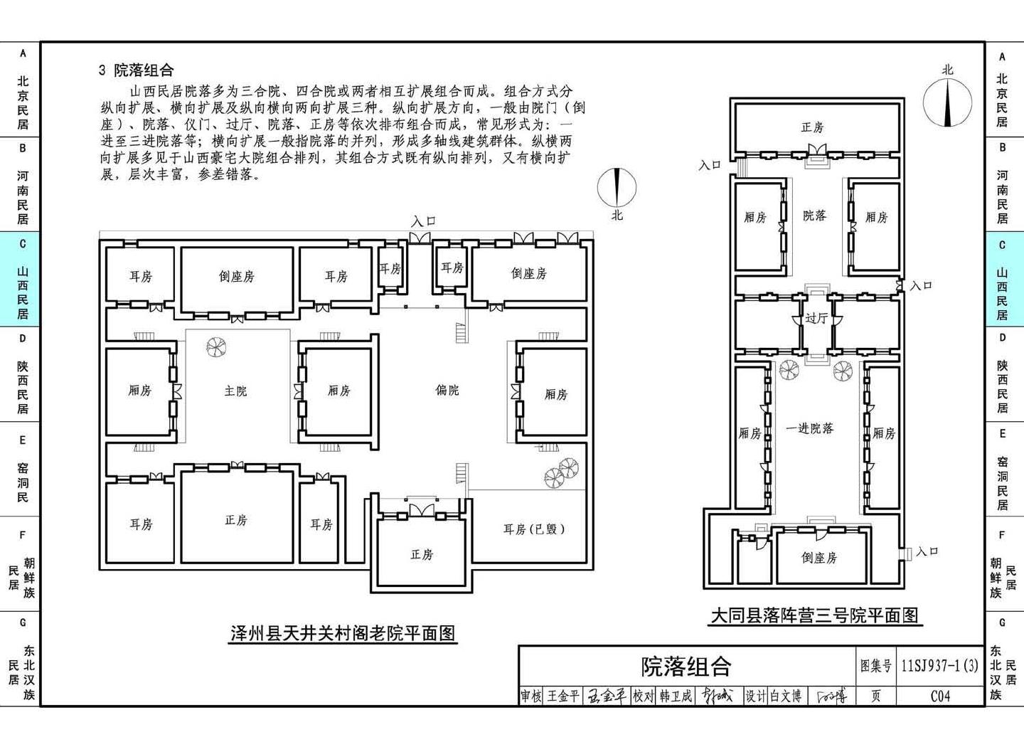 11SJ937-1（3）--不同地域特色传统村镇住宅图集（下）