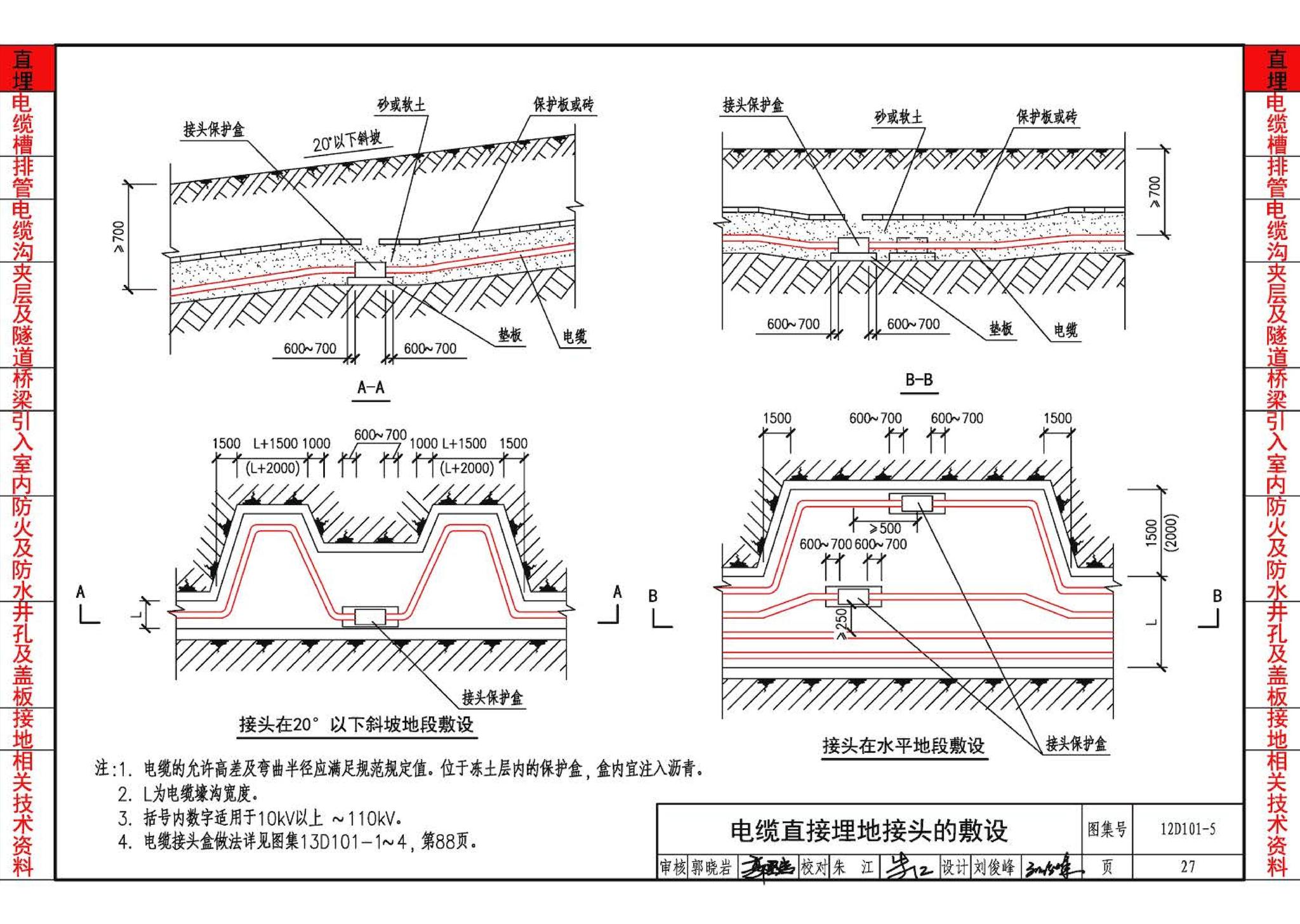 12D101-5--110kV及以下电缆敷设