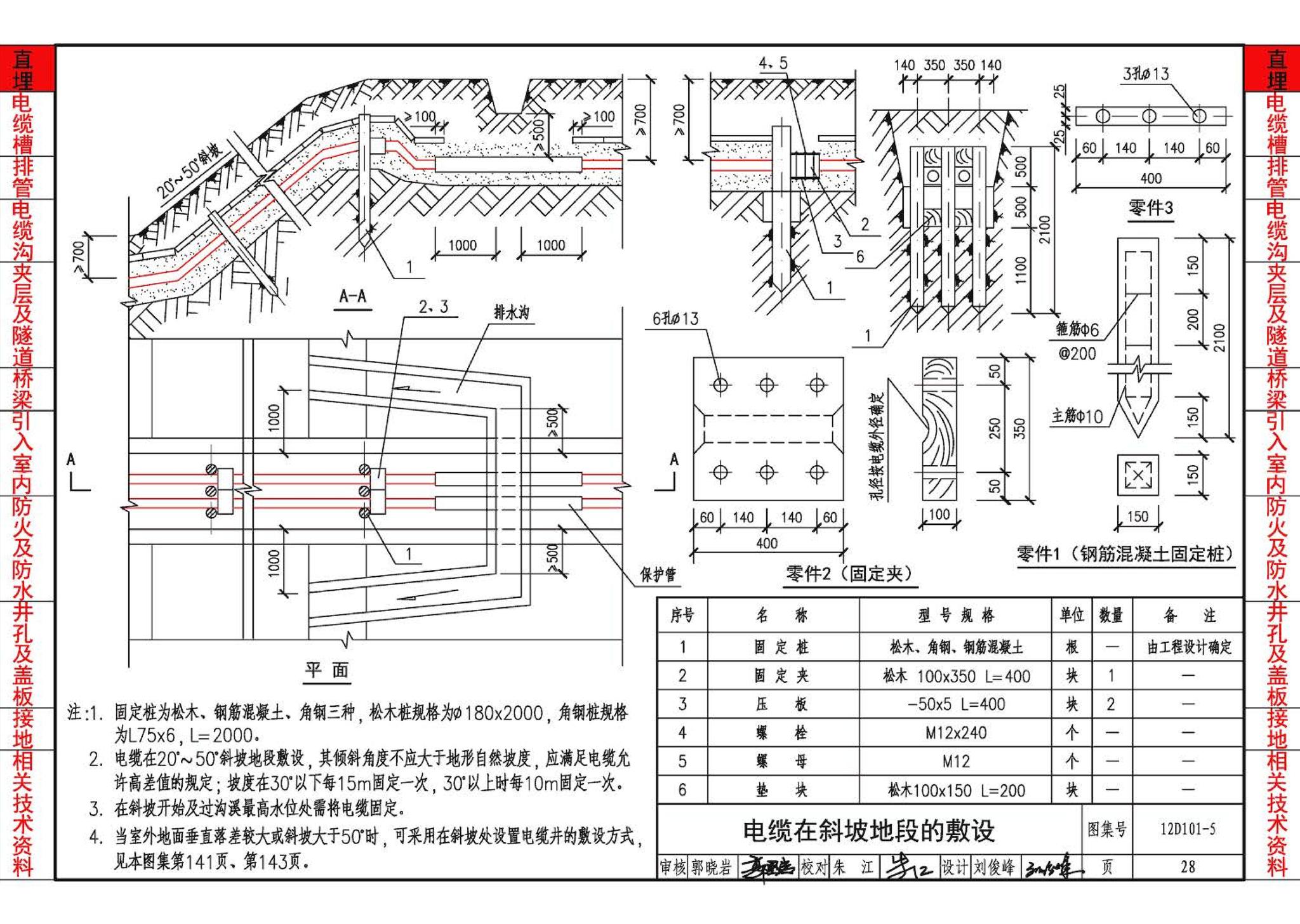 12D101-5--110kV及以下电缆敷设