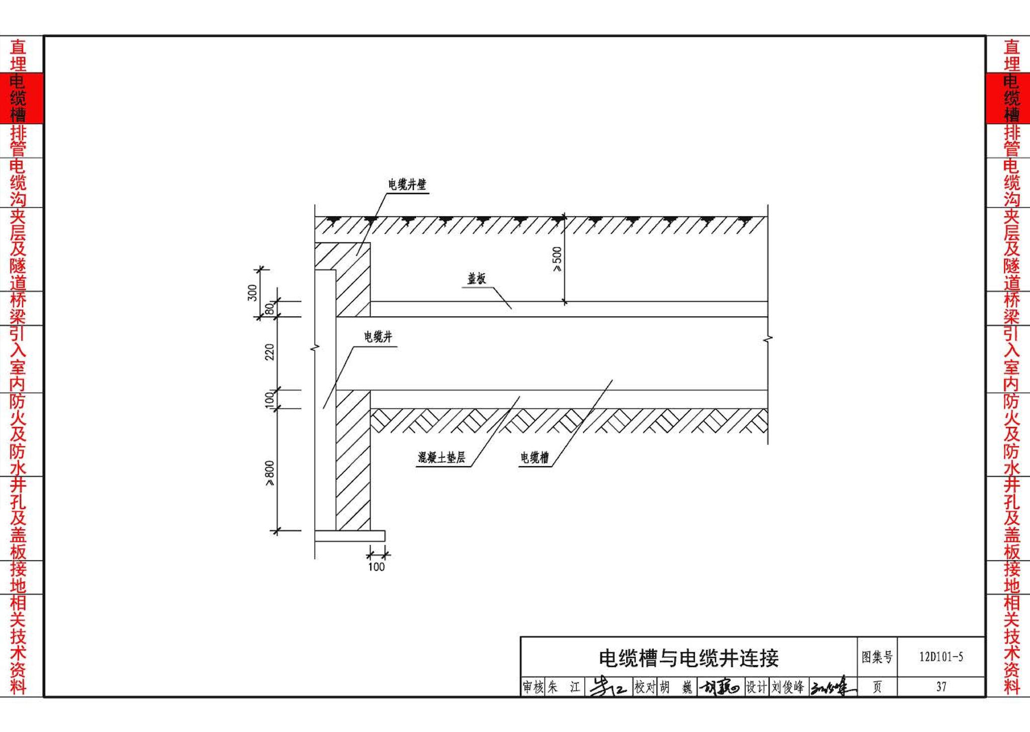 12D101-5--110kV及以下电缆敷设