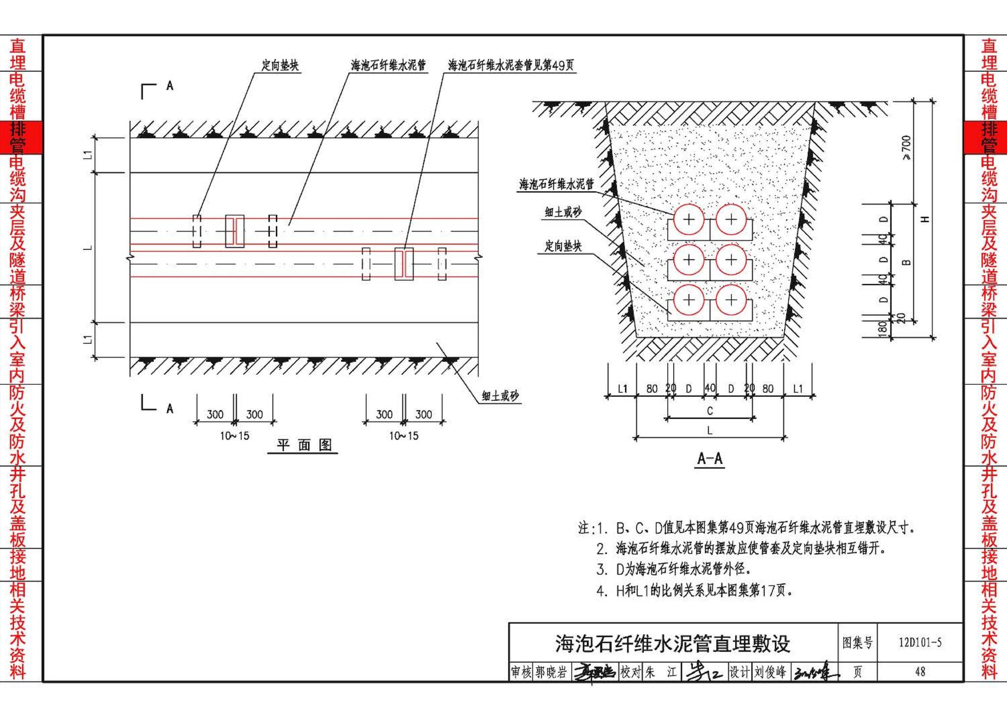 12D101-5--110kV及以下电缆敷设