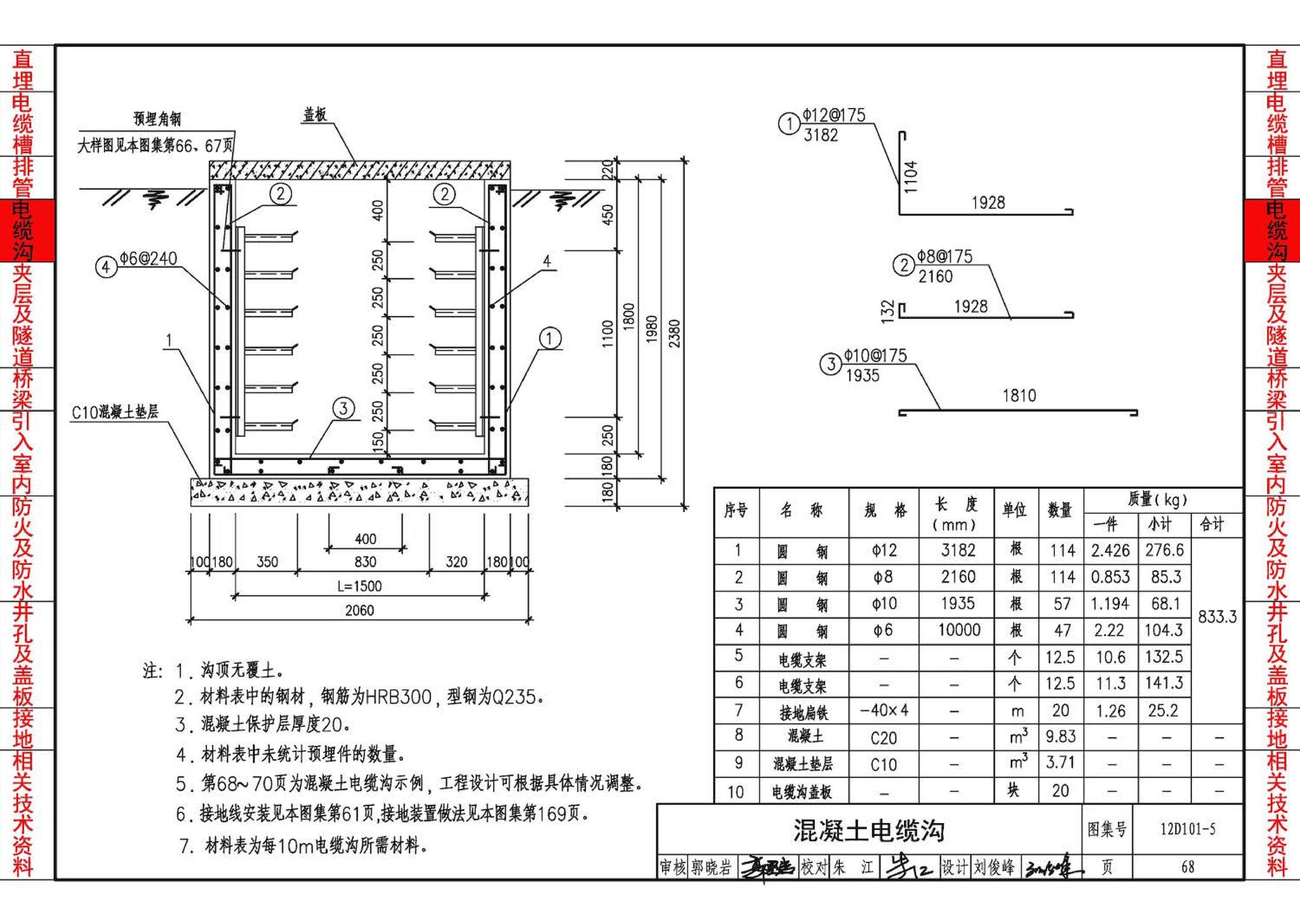 12D101-5--110kV及以下电缆敷设