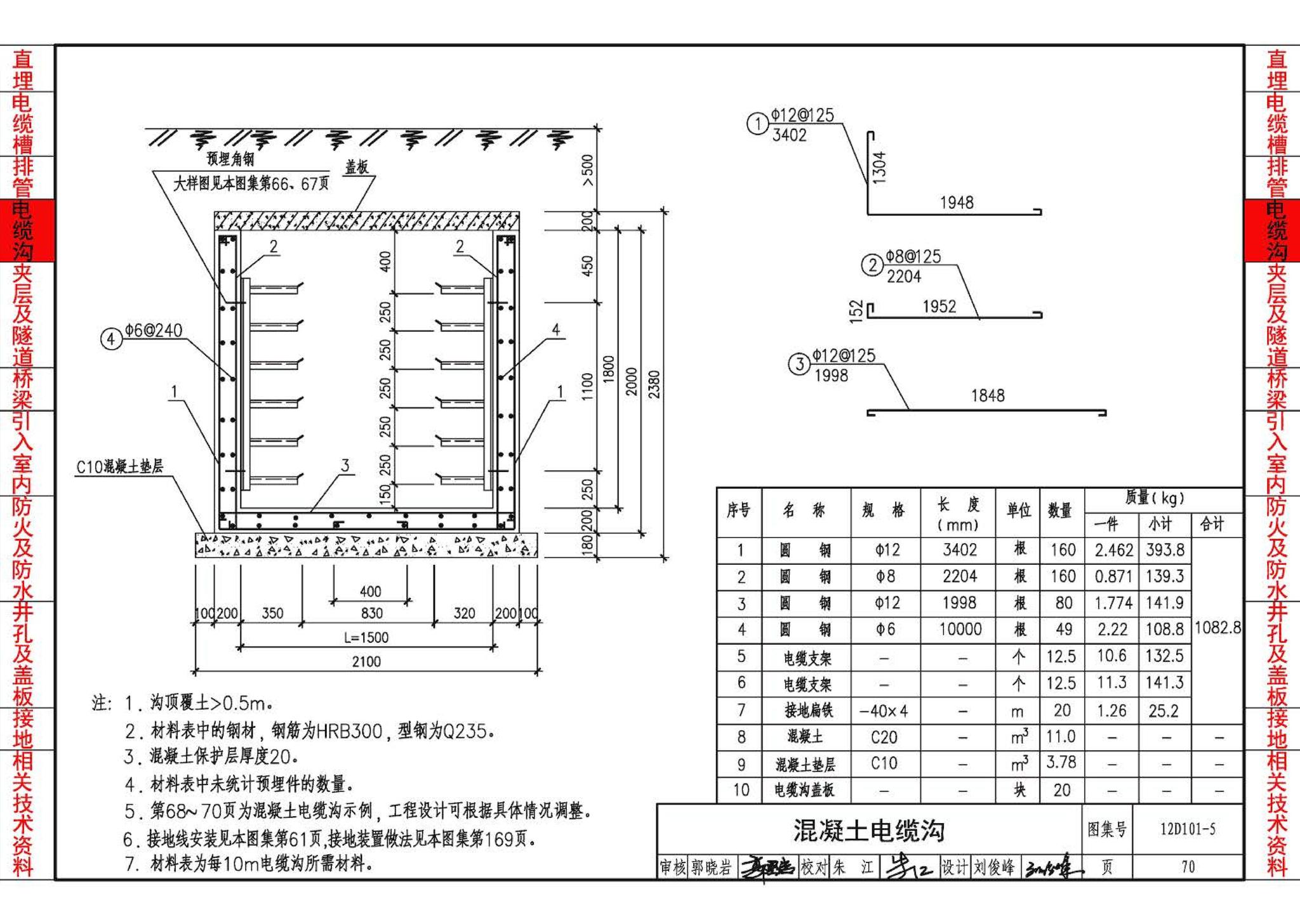 12D101-5--110kV及以下电缆敷设