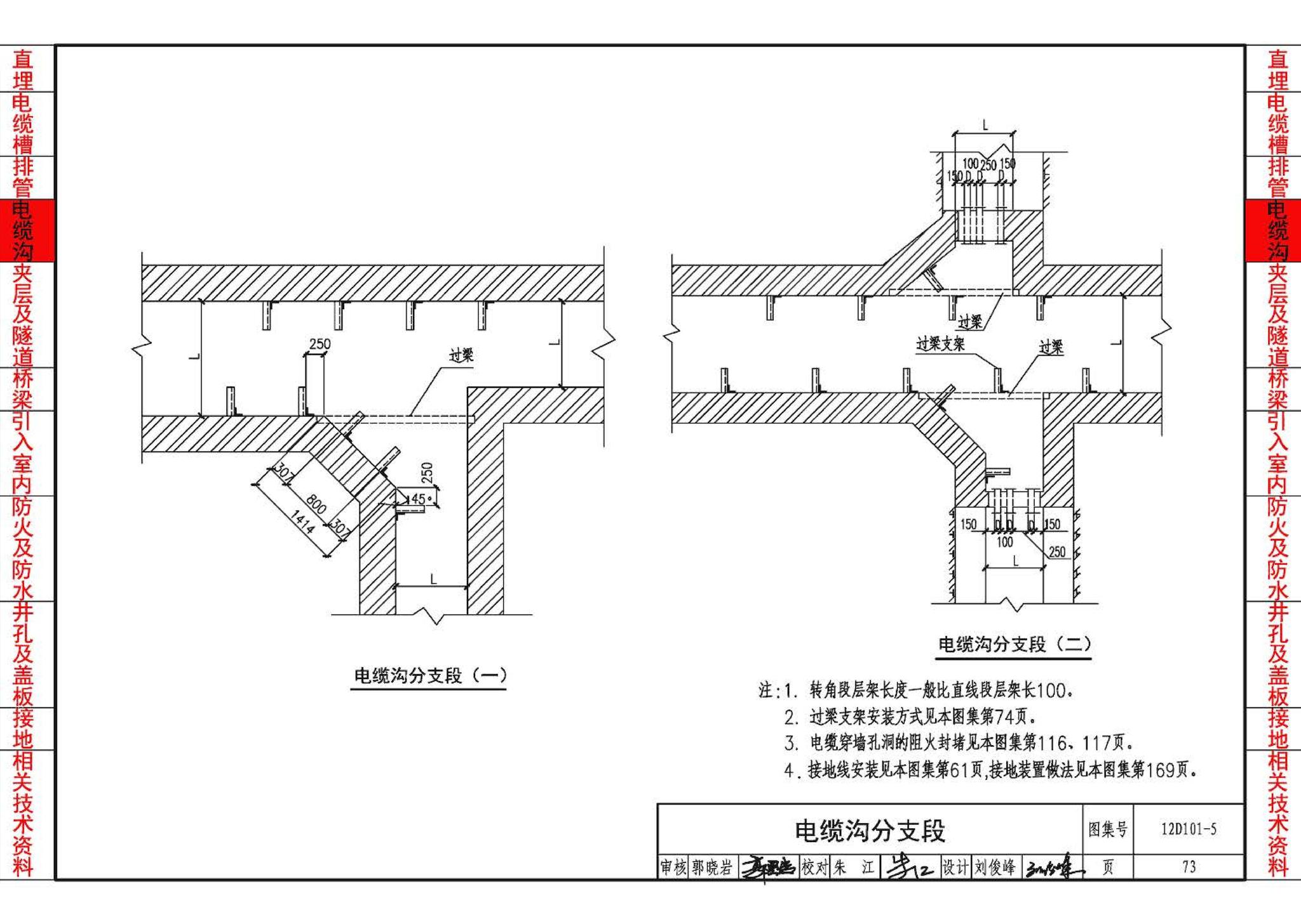 12D101-5--110kV及以下电缆敷设