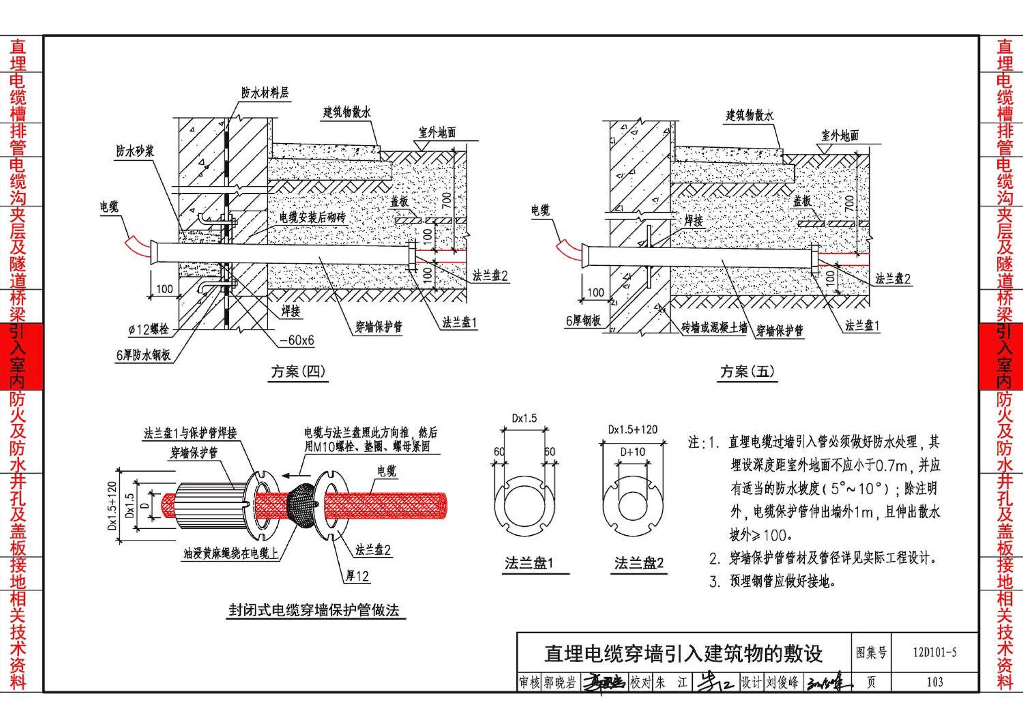 12D101-5--110kV及以下电缆敷设