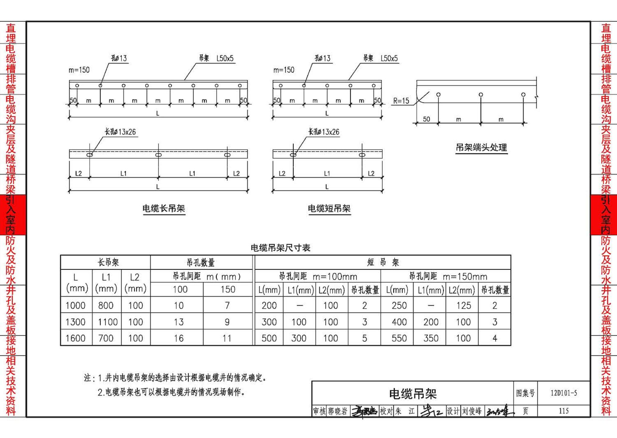 12D101-5--110kV及以下电缆敷设