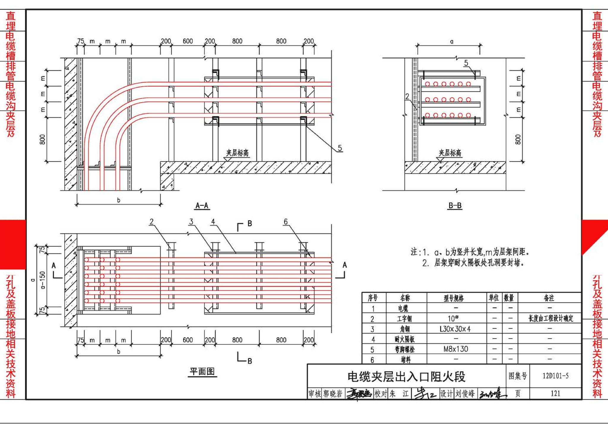 12D101-5--110kV及以下电缆敷设