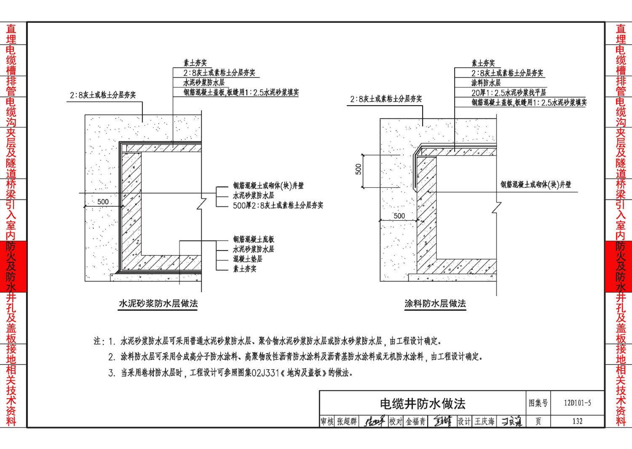 12D101-5--110kV及以下电缆敷设