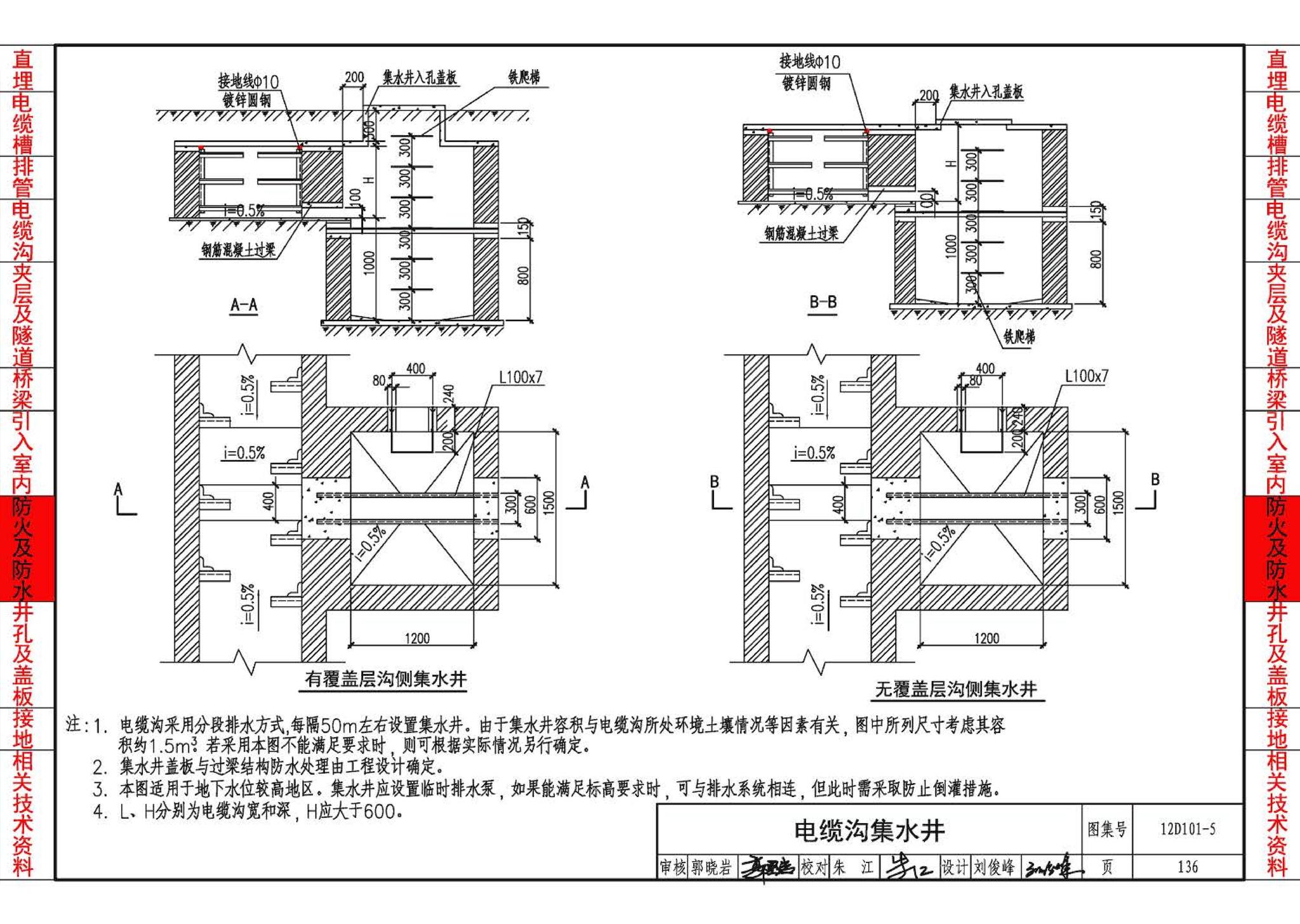 12D101-5--110kV及以下电缆敷设