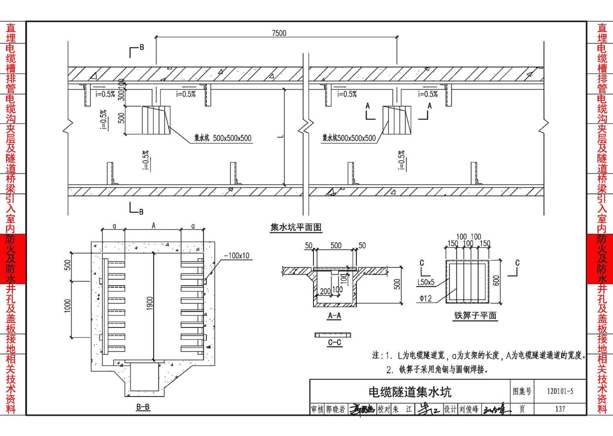 12D101-5--110kV及以下电缆敷设