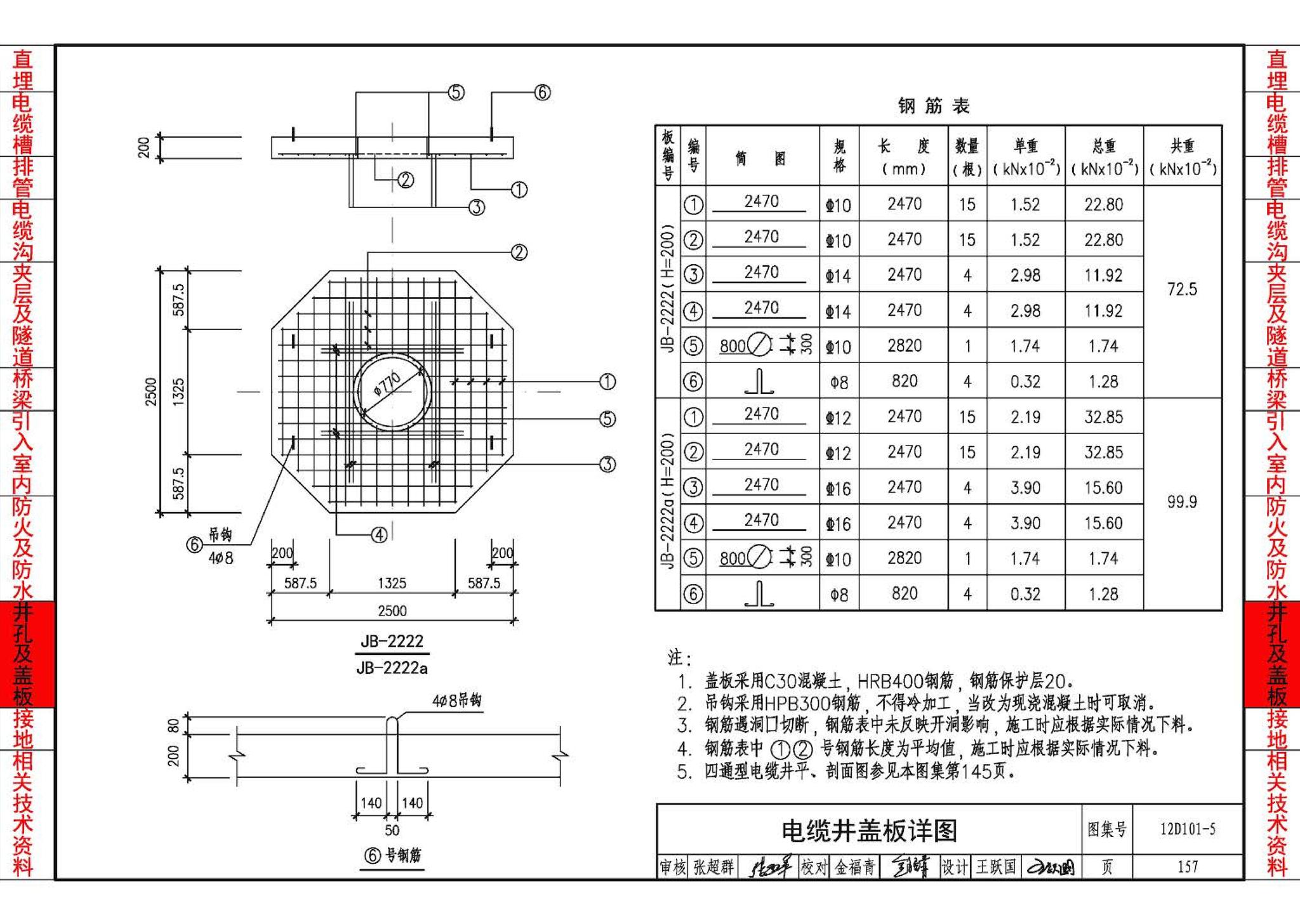 12D101-5--110kV及以下电缆敷设