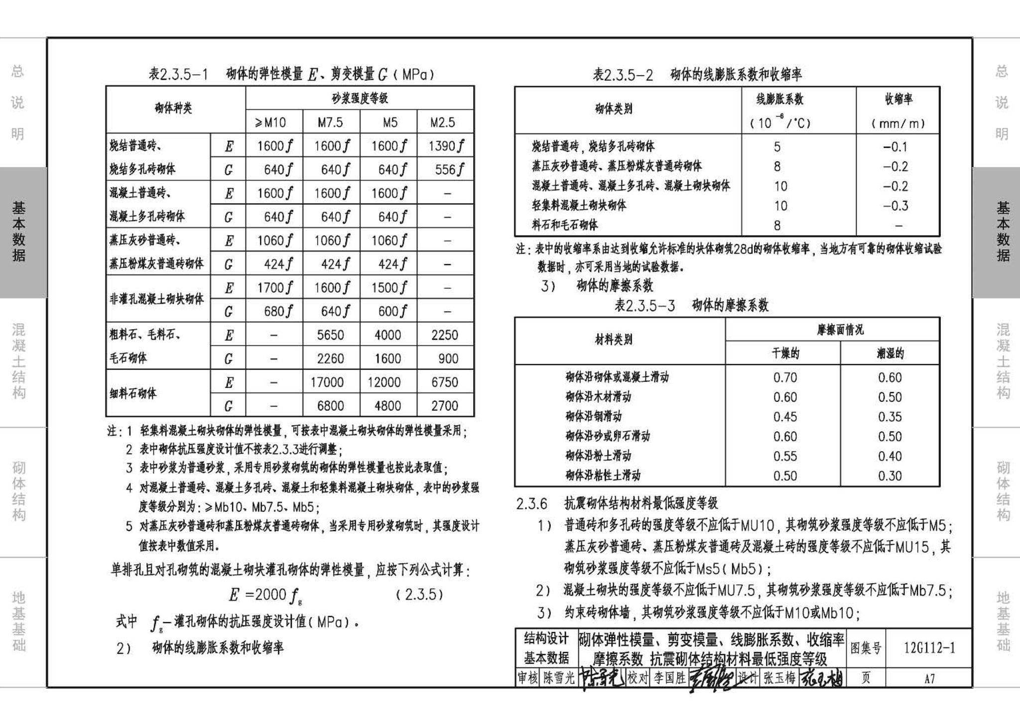 12G112-1--建筑结构设计常用数据（钢筋混凝土结构、砌体结构、地基基础）