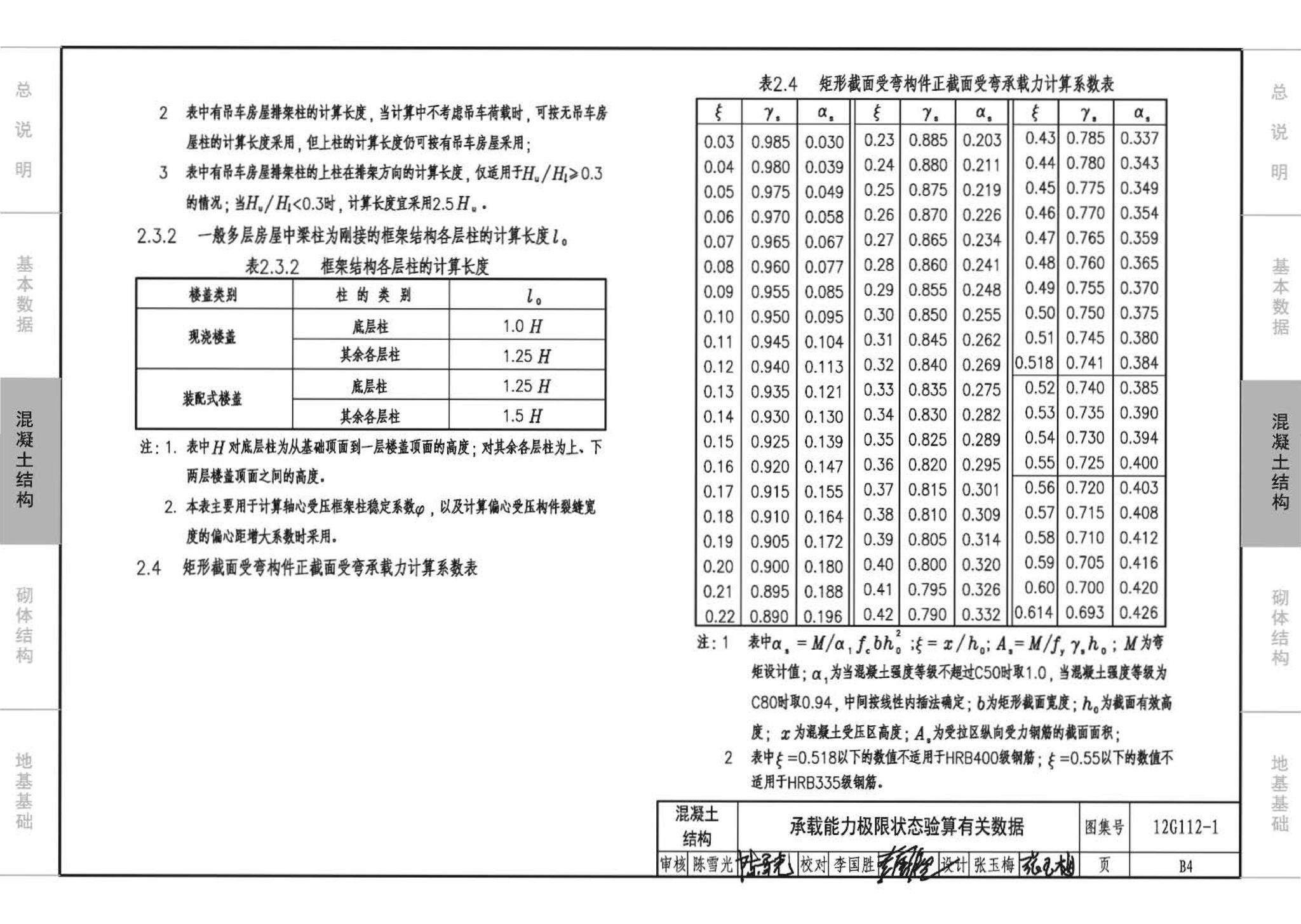 12G112-1--建筑结构设计常用数据（钢筋混凝土结构、砌体结构、地基基础）