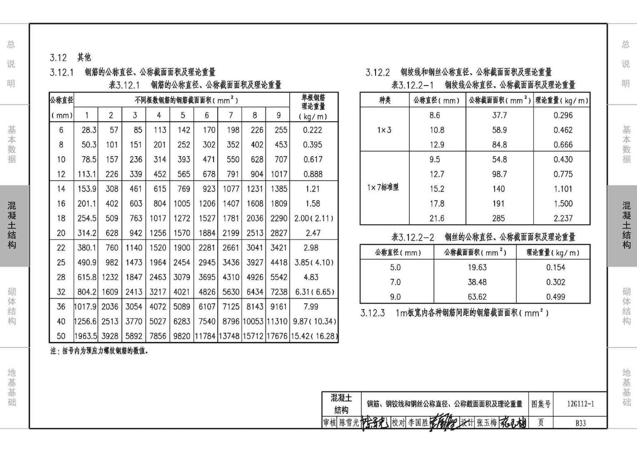 12G112-1--建筑结构设计常用数据（钢筋混凝土结构、砌体结构、地基基础）