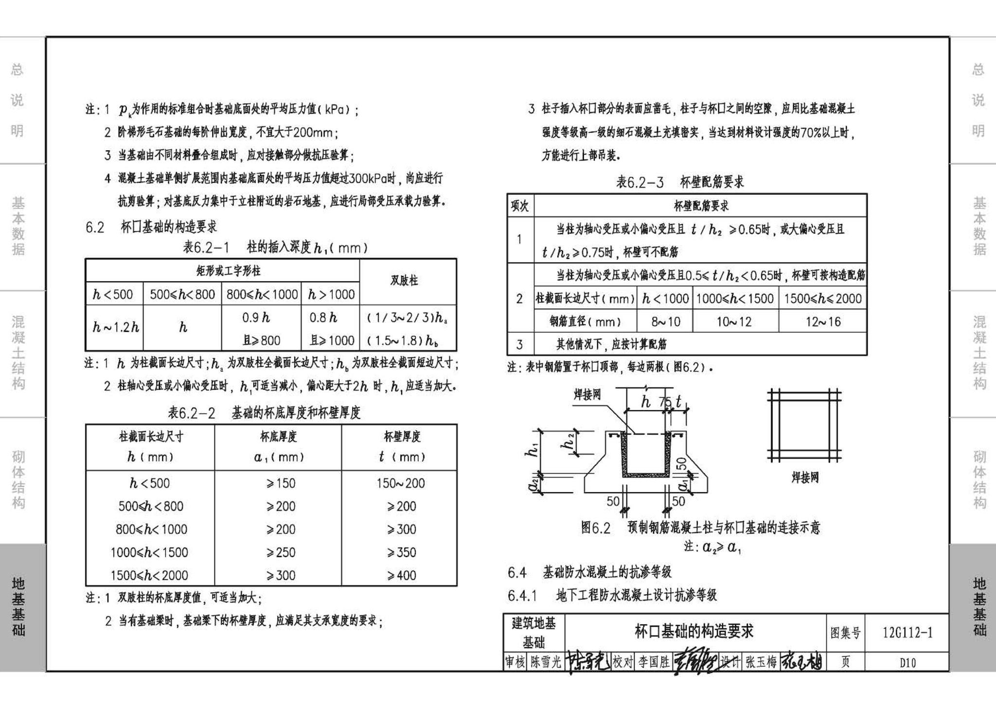 12G112-1--建筑结构设计常用数据（钢筋混凝土结构、砌体结构、地基基础）