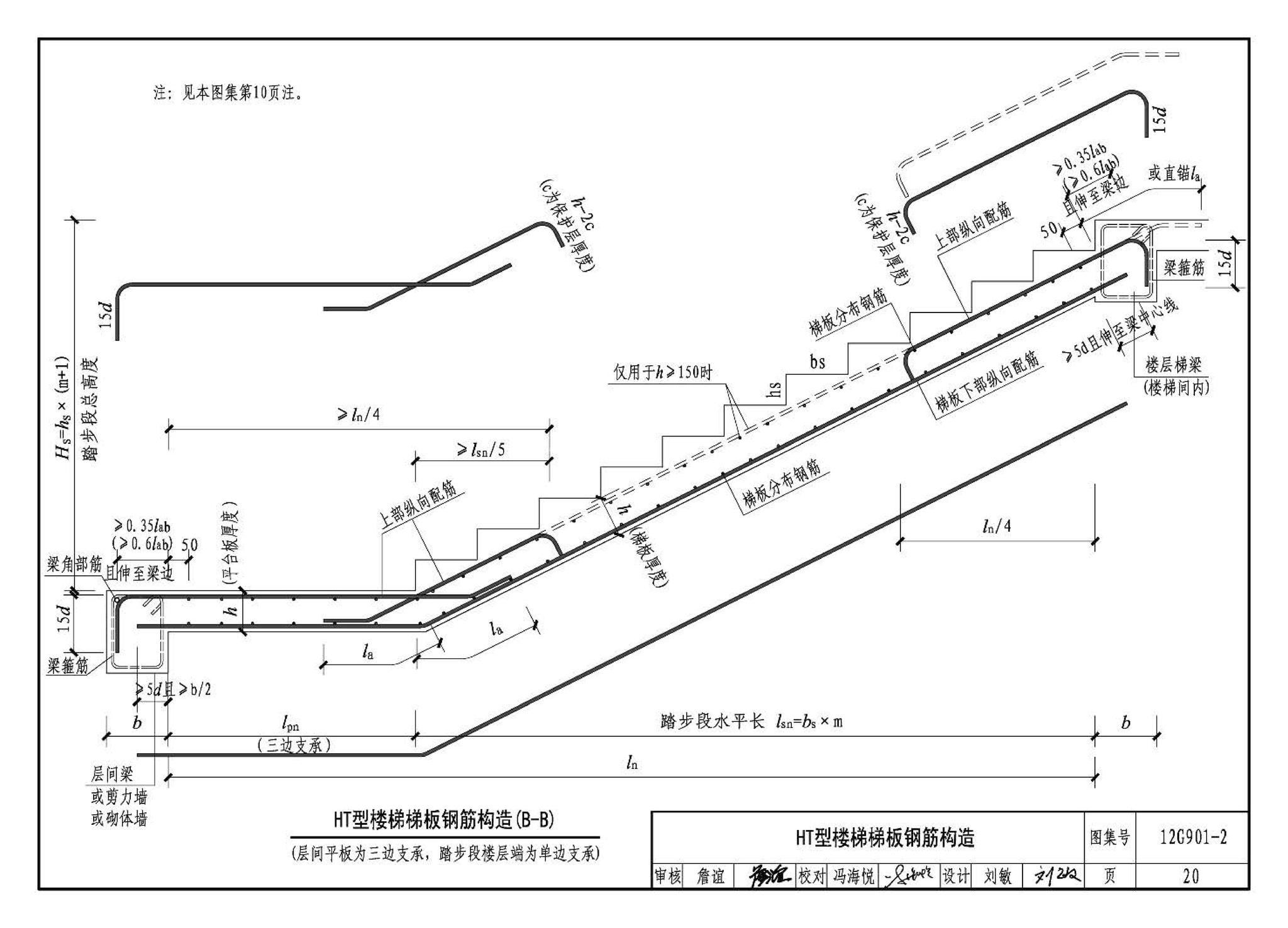 12G901-2--混凝土结构施工钢筋排布规则与构造详图（现浇混凝土板式楼梯）