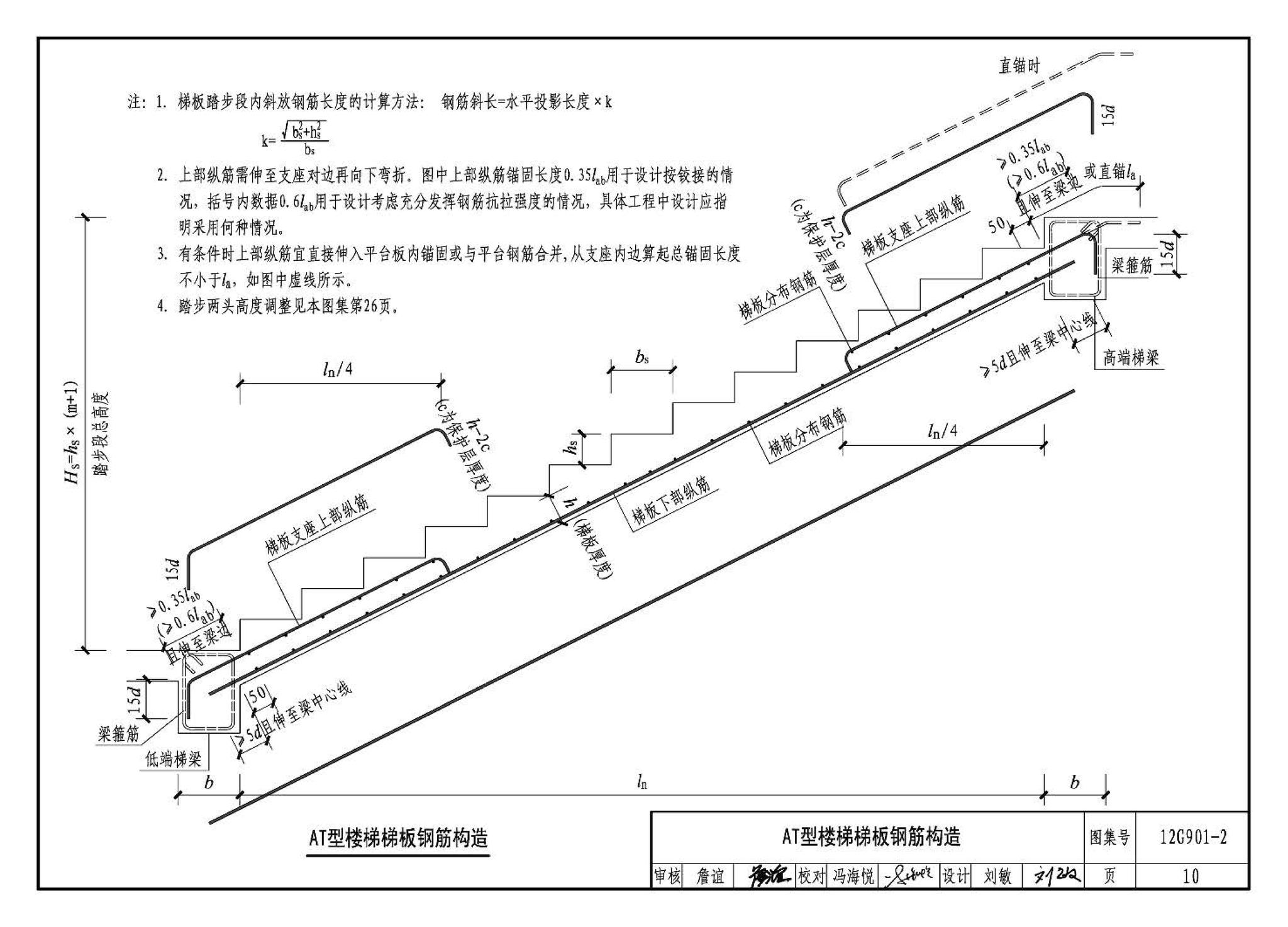 12G901-2--混凝土结构施工钢筋排布规则与构造详图（现浇混凝土板式楼梯）