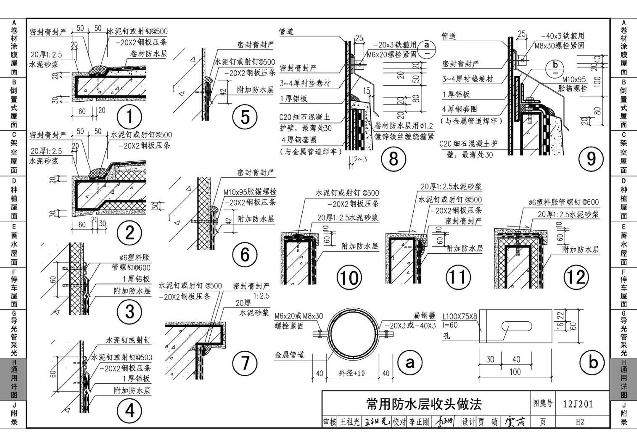 12J201--平屋面建筑构造