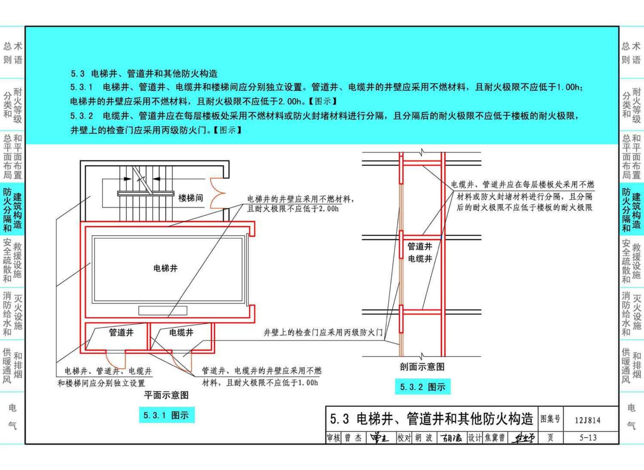 12J814--《汽车库、修车库、停车场设计防火规范》图示