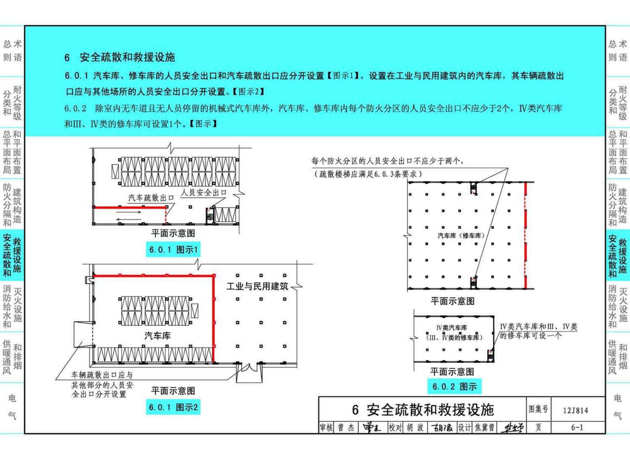 12J814--《汽车库、修车库、停车场设计防火规范》图示