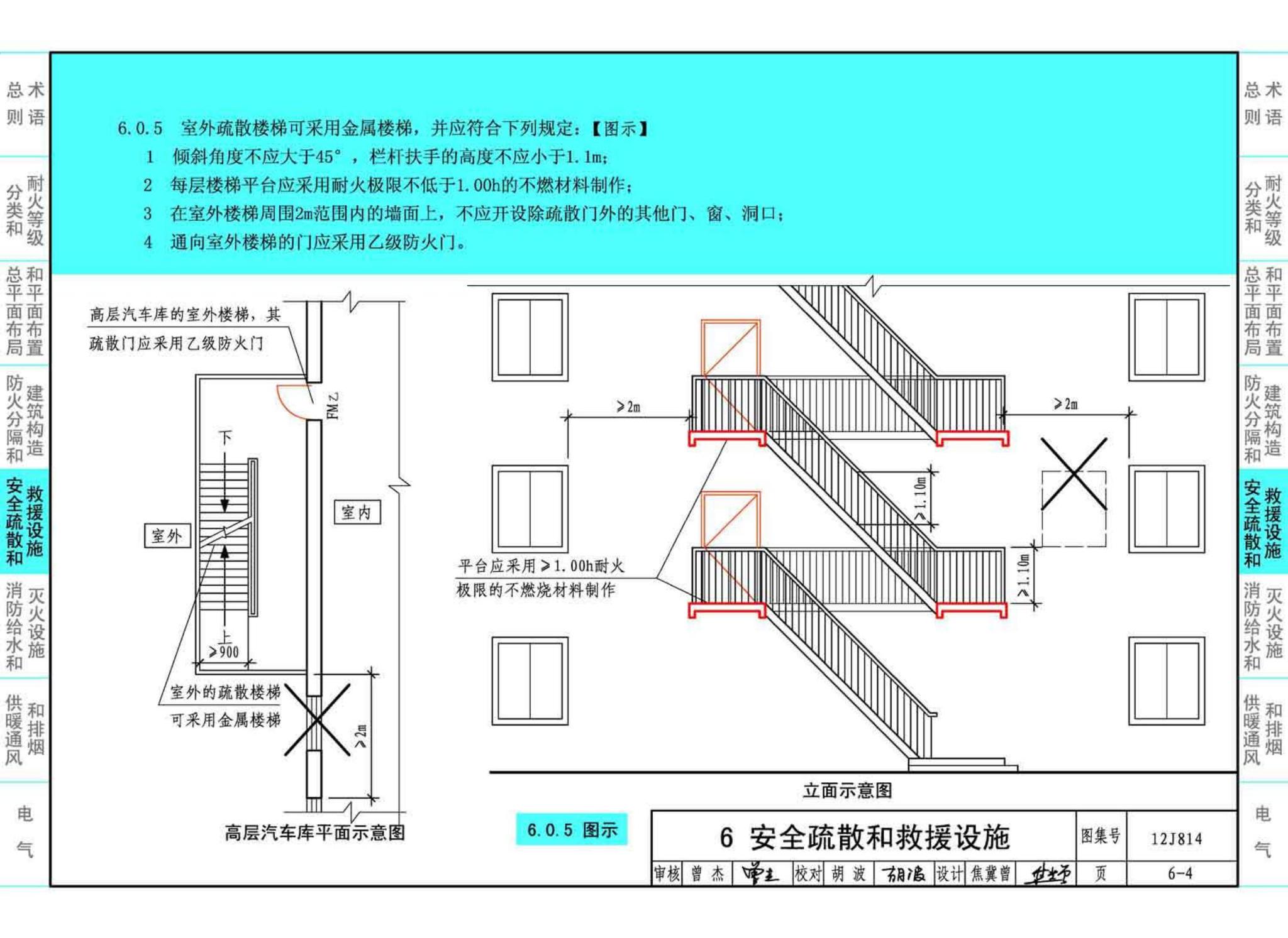 12J814--《汽车库、修车库、停车场设计防火规范》图示