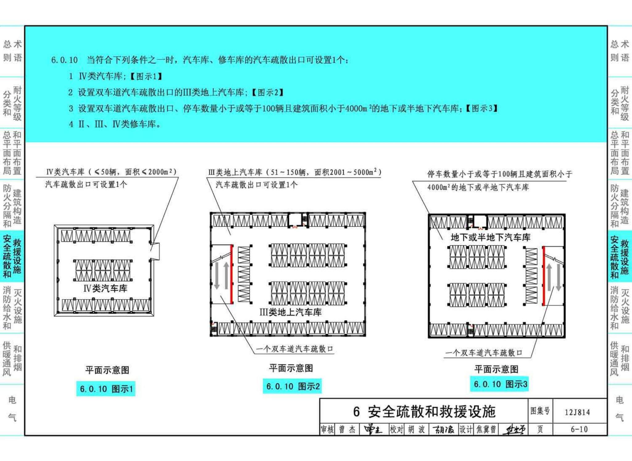 12J814--《汽车库、修车库、停车场设计防火规范》图示