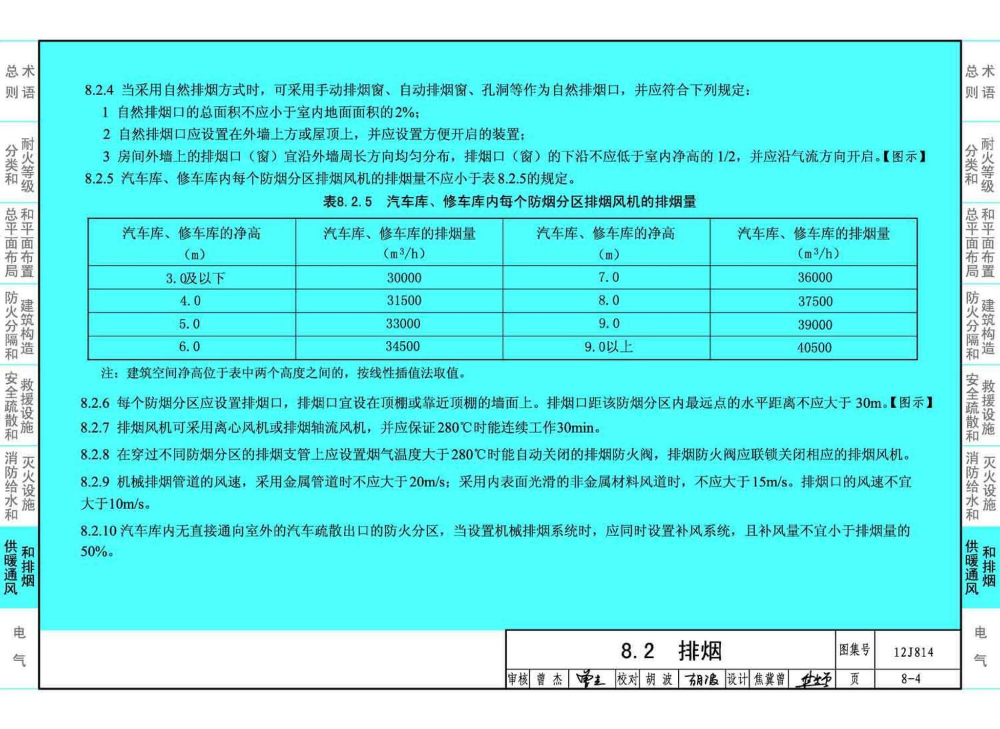 12J814--《汽车库、修车库、停车场设计防火规范》图示