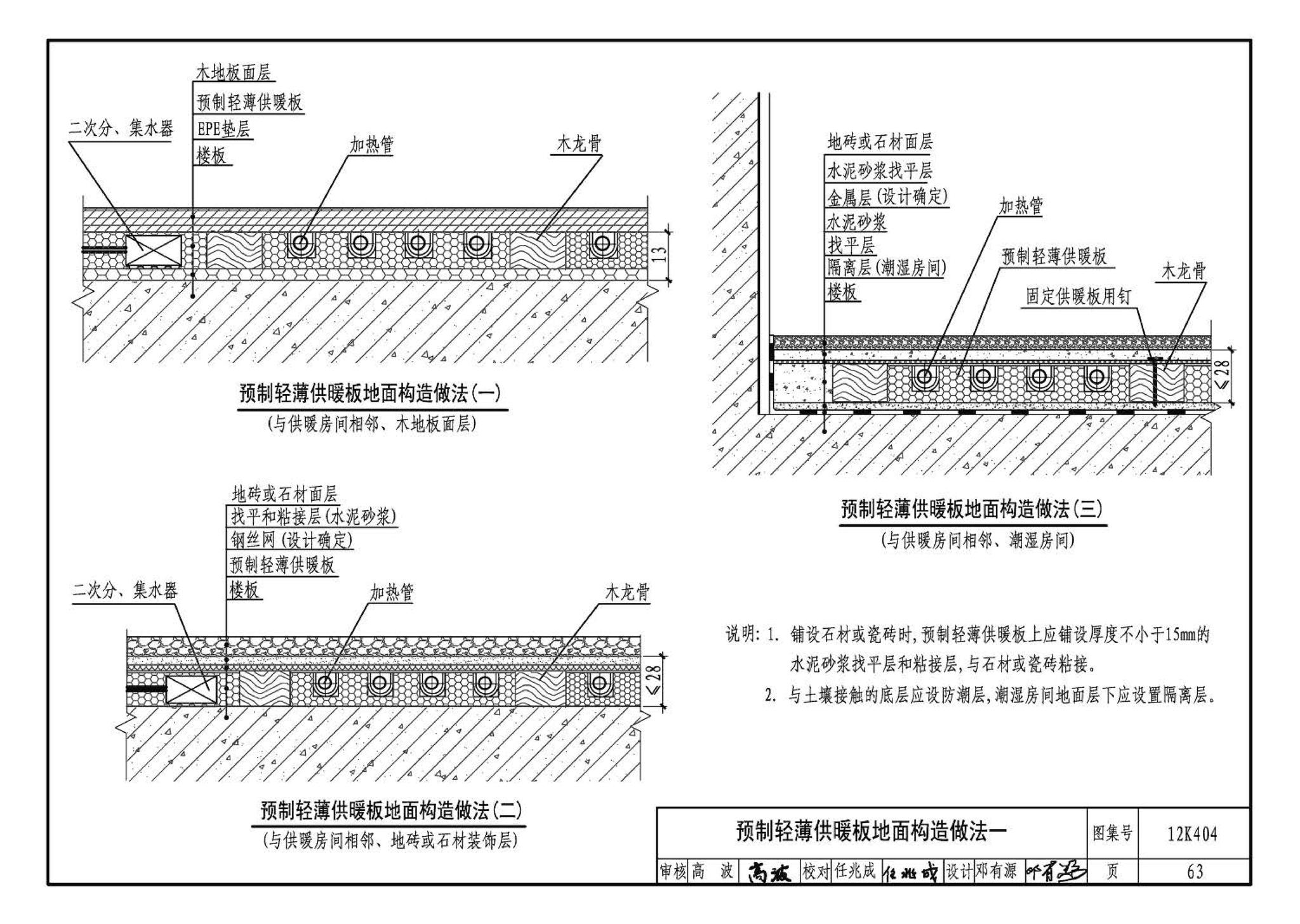 12K404--地面辐射供暖系统施工安装