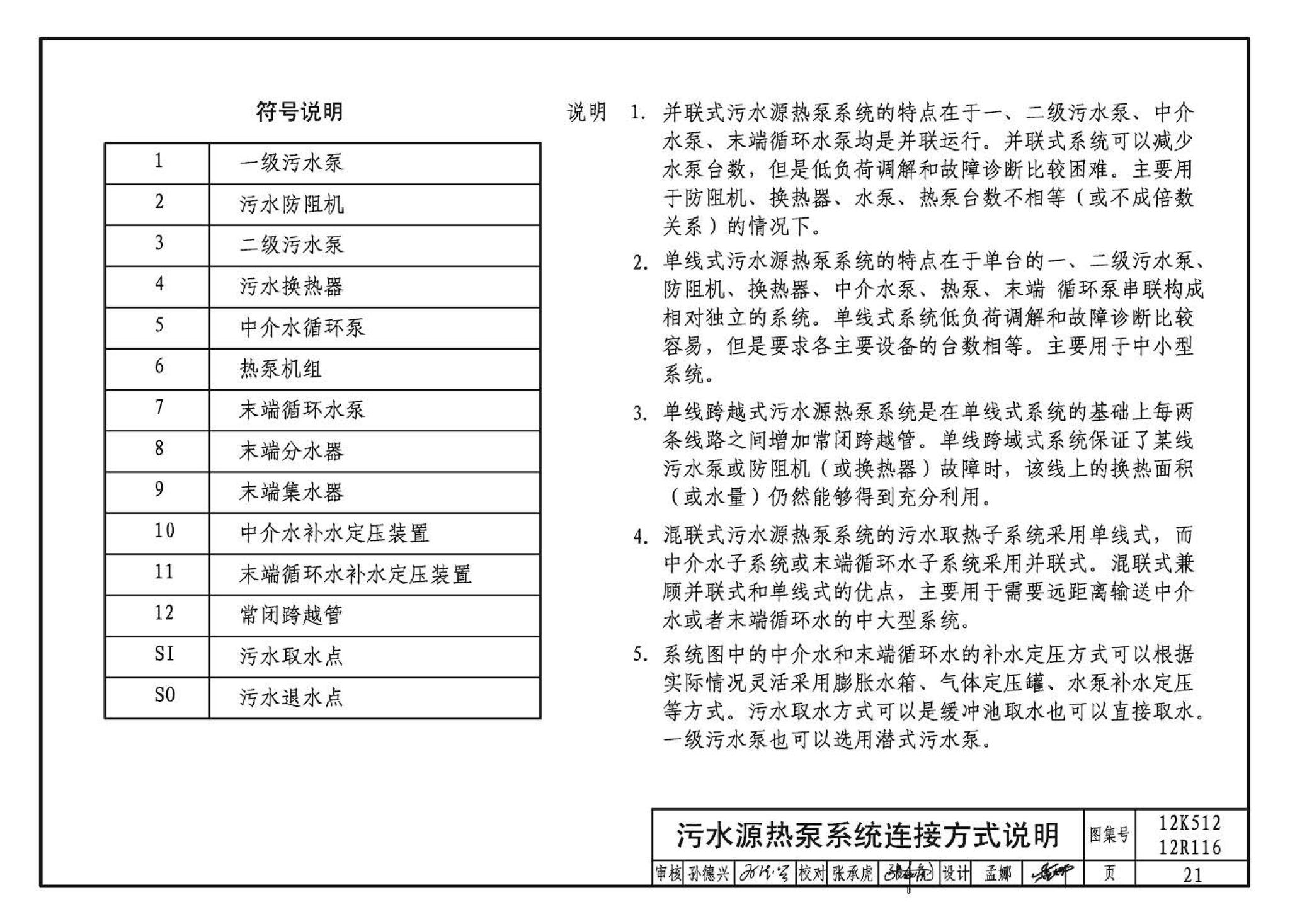 12K512 12R116--污水源热泵系统设计与安装