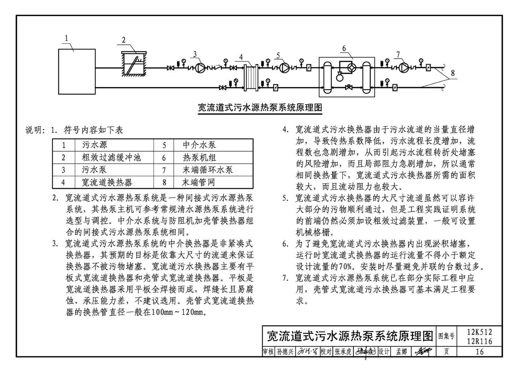 12R116 12K512--污水源热泵系统设计与安装