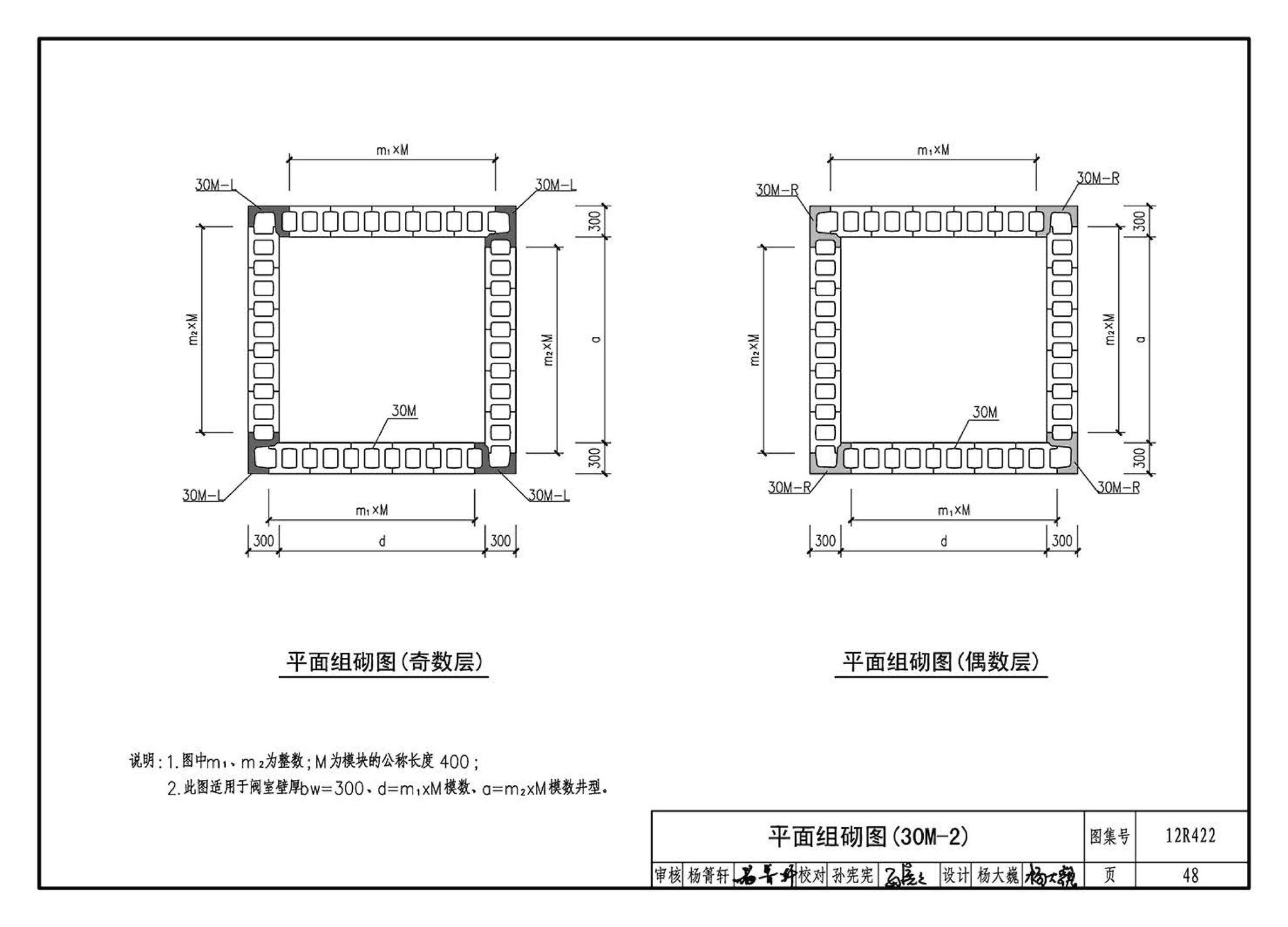 12R422--混凝土模块砌体燃气阀室及管沟