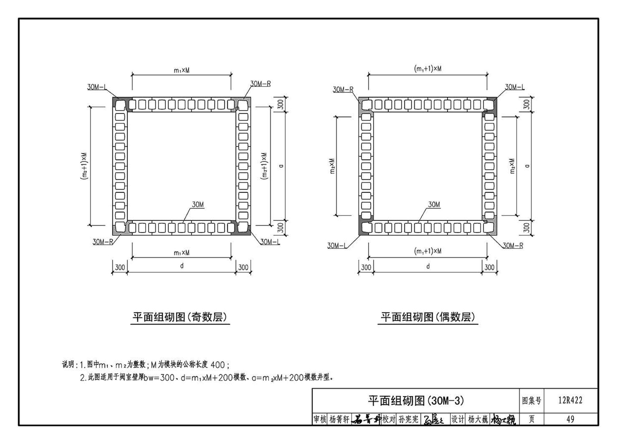 12R422--混凝土模块砌体燃气阀室及管沟