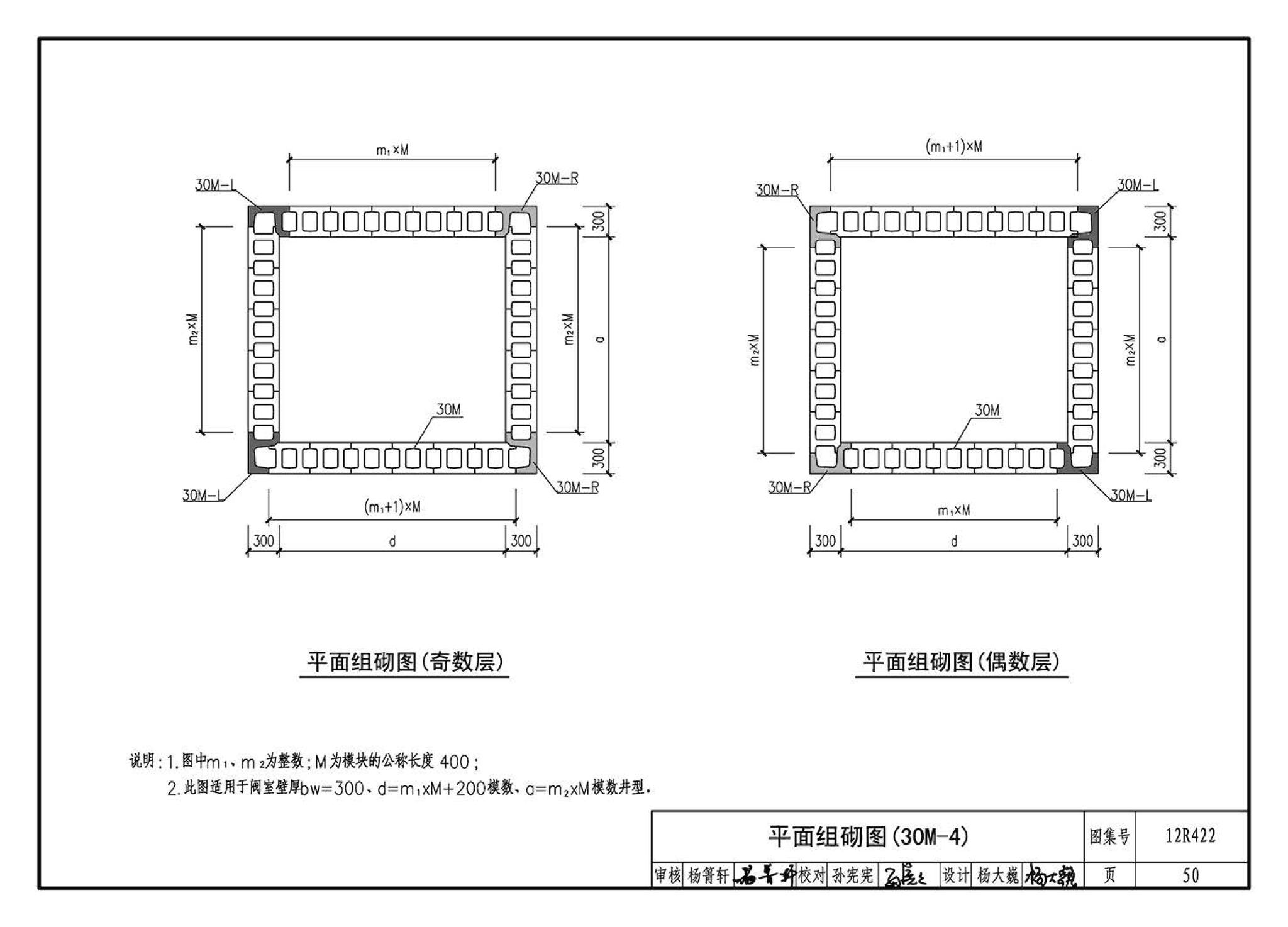 12R422--混凝土模块砌体燃气阀室及管沟