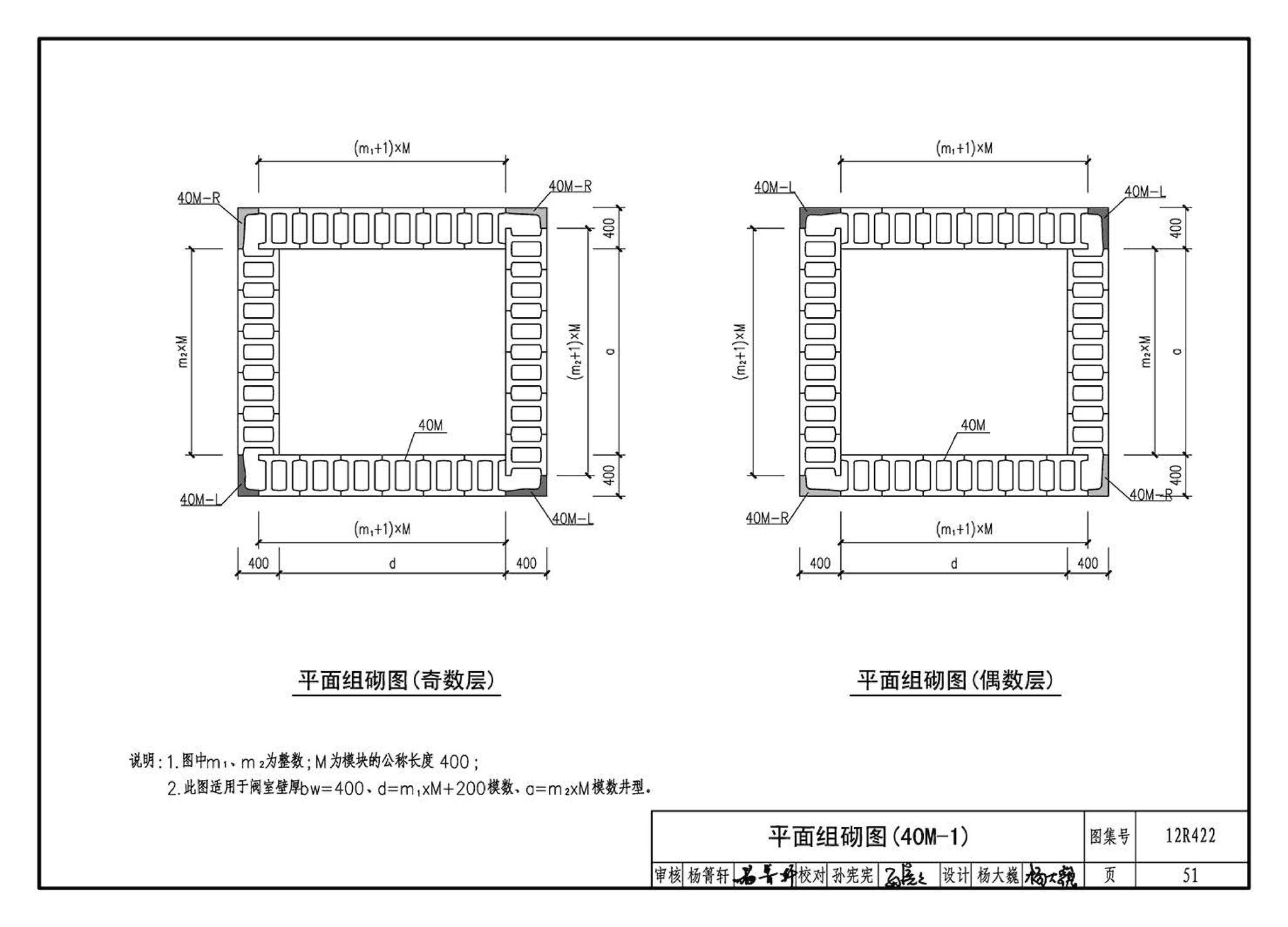 12R422--混凝土模块砌体燃气阀室及管沟